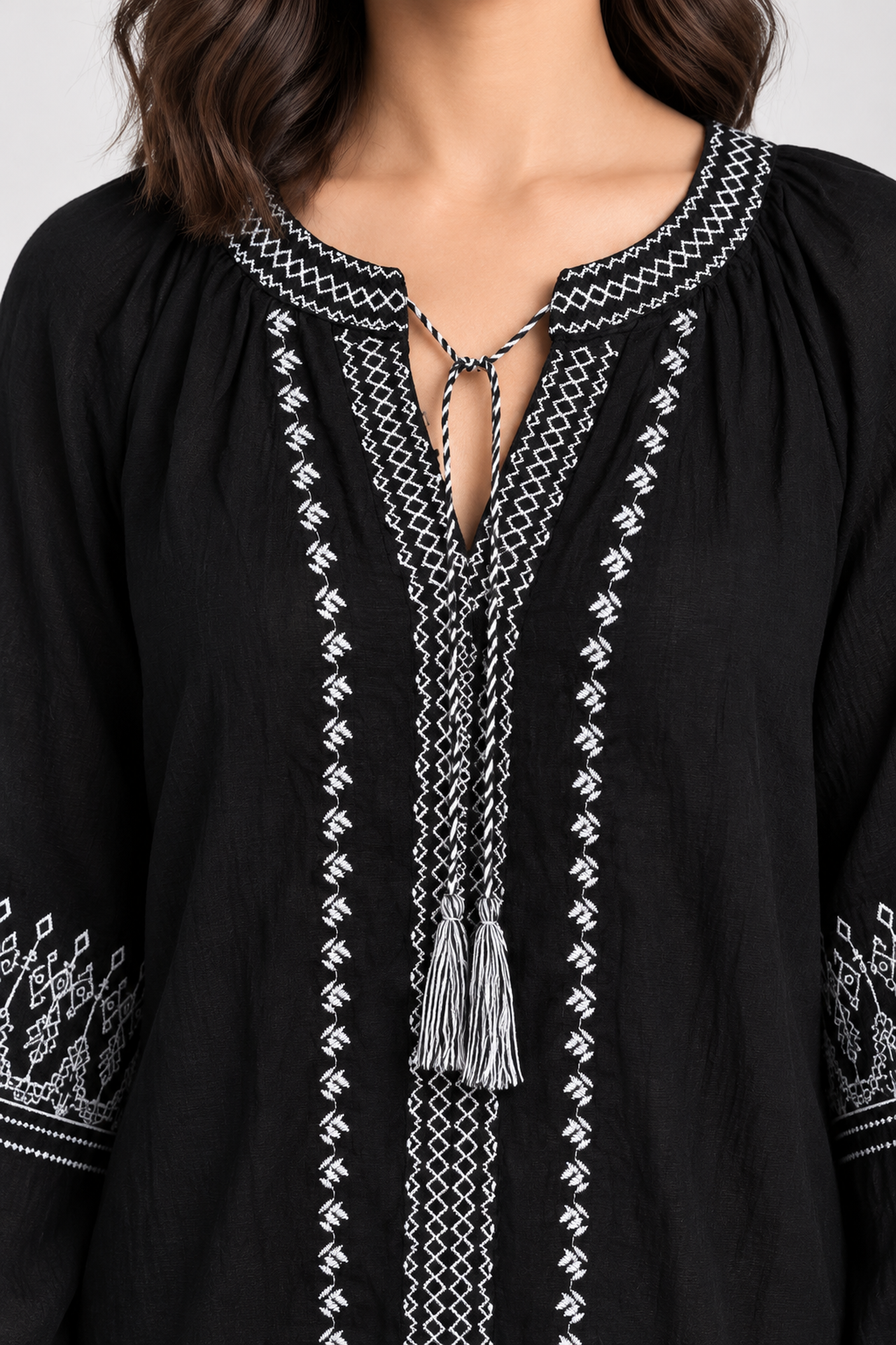 FOREVER 21 Women's Casual Regular Blouse - Black
