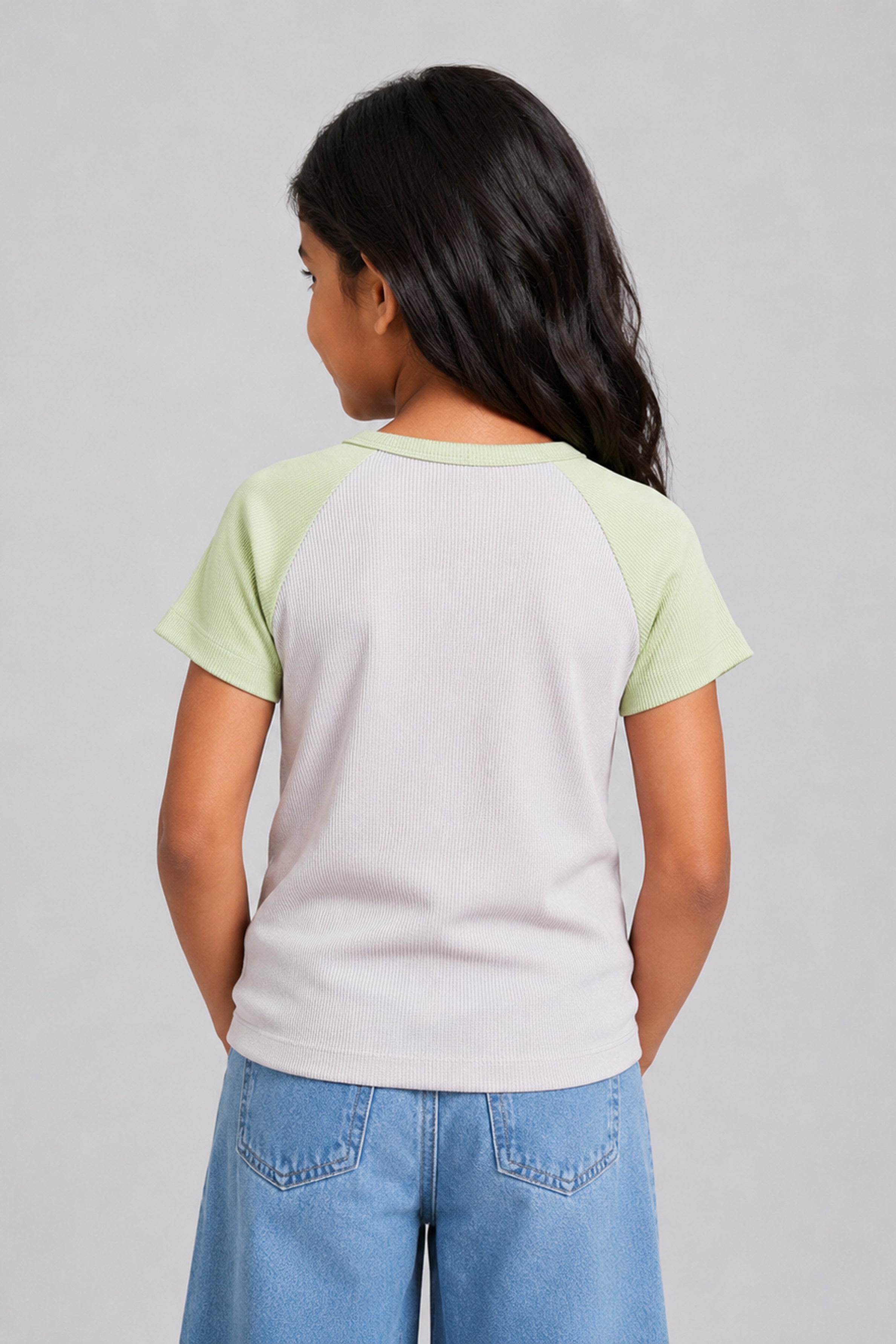 LITTLE MODANO Kids' Grey Top