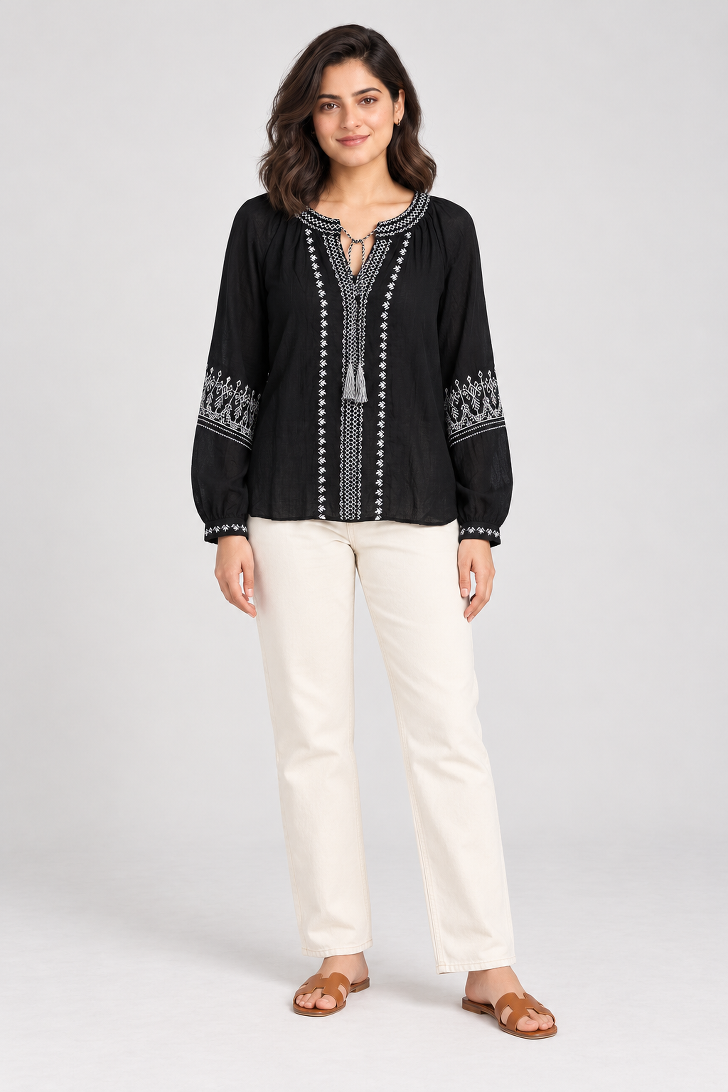 FOREVER 21 Women's Casual Regular Blouse - Black