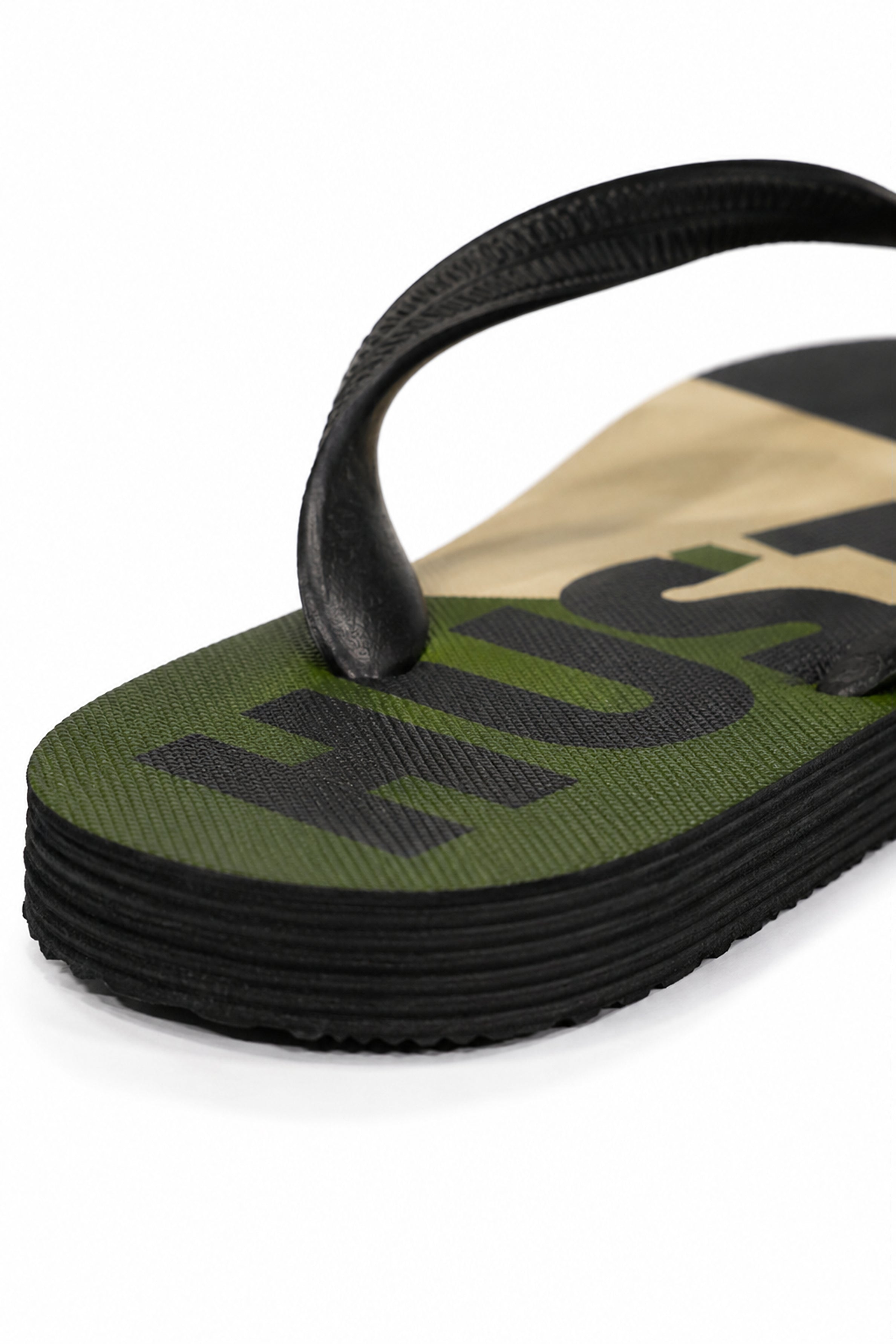 HUSTLE Men's  Flip Flops - Green