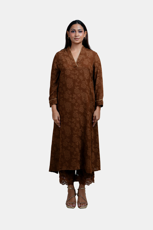HADA Women's Printed Party Kurta
