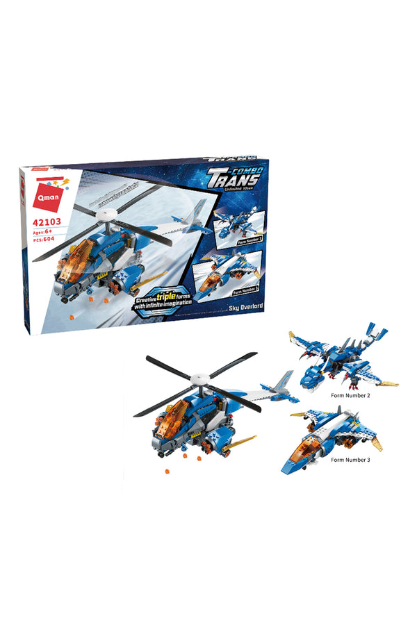 Qman Mine City Sky Overlord Assemble Toy Set