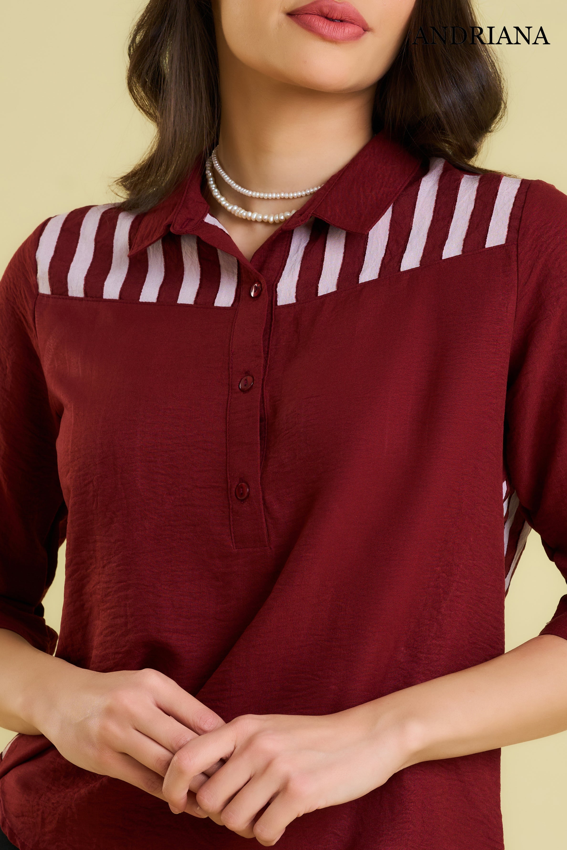 ANDRIANA Women's Formal Blouse