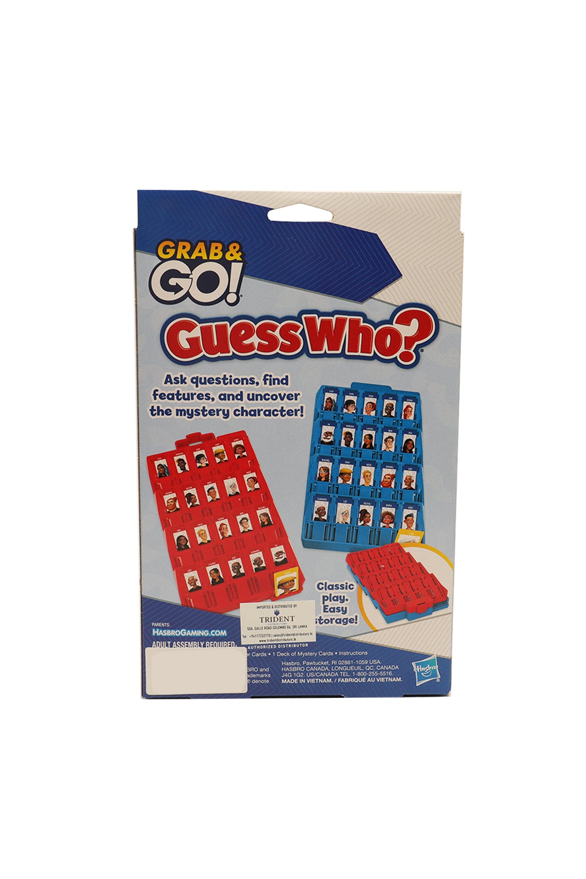 Monopoly Grab and Go Guess Who Board Game