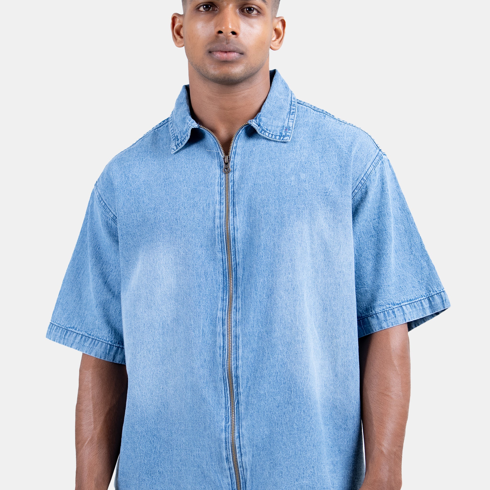 Hustle Men's Denim Shirt