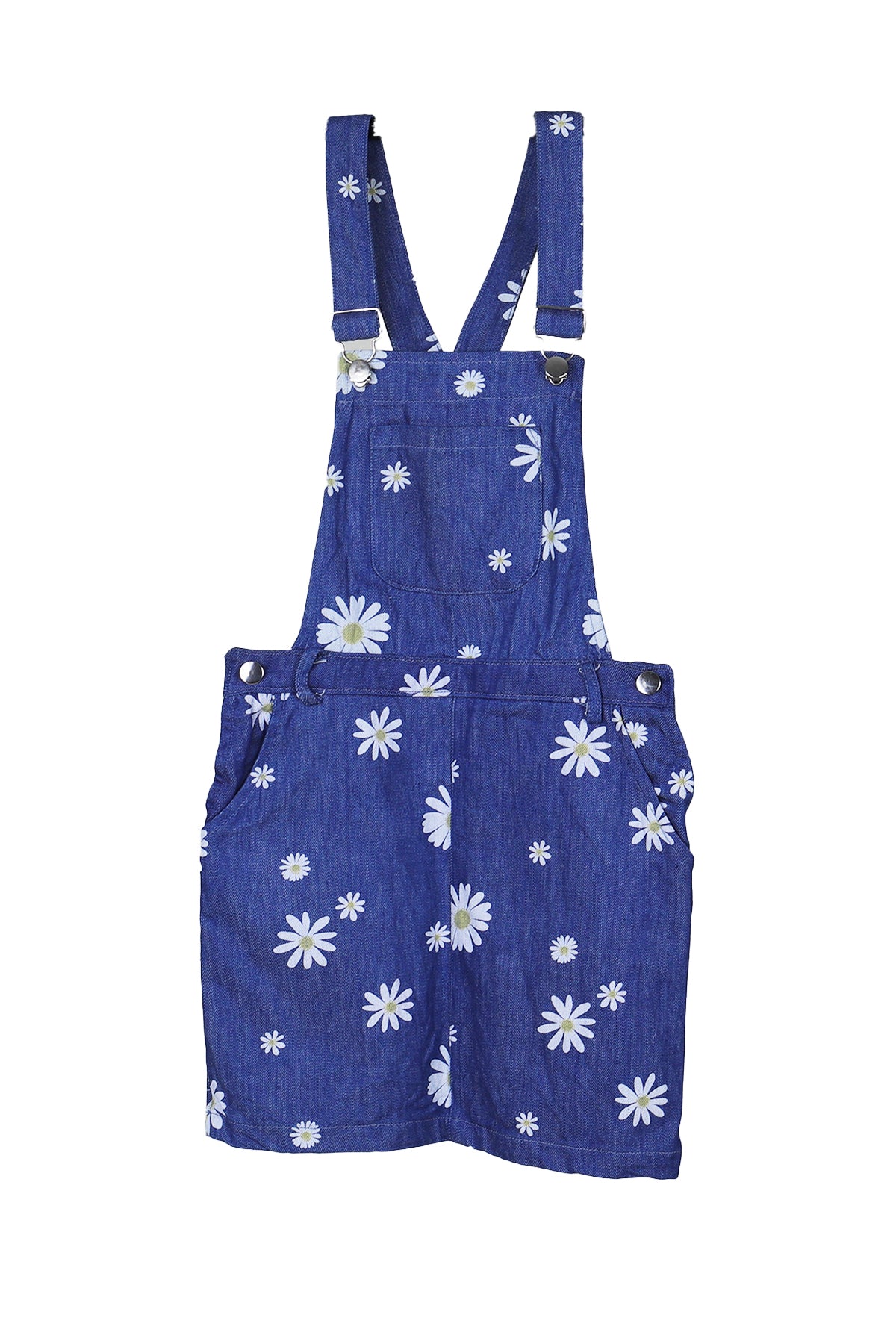 Tween Kids Girls Casual Denim Pinafore