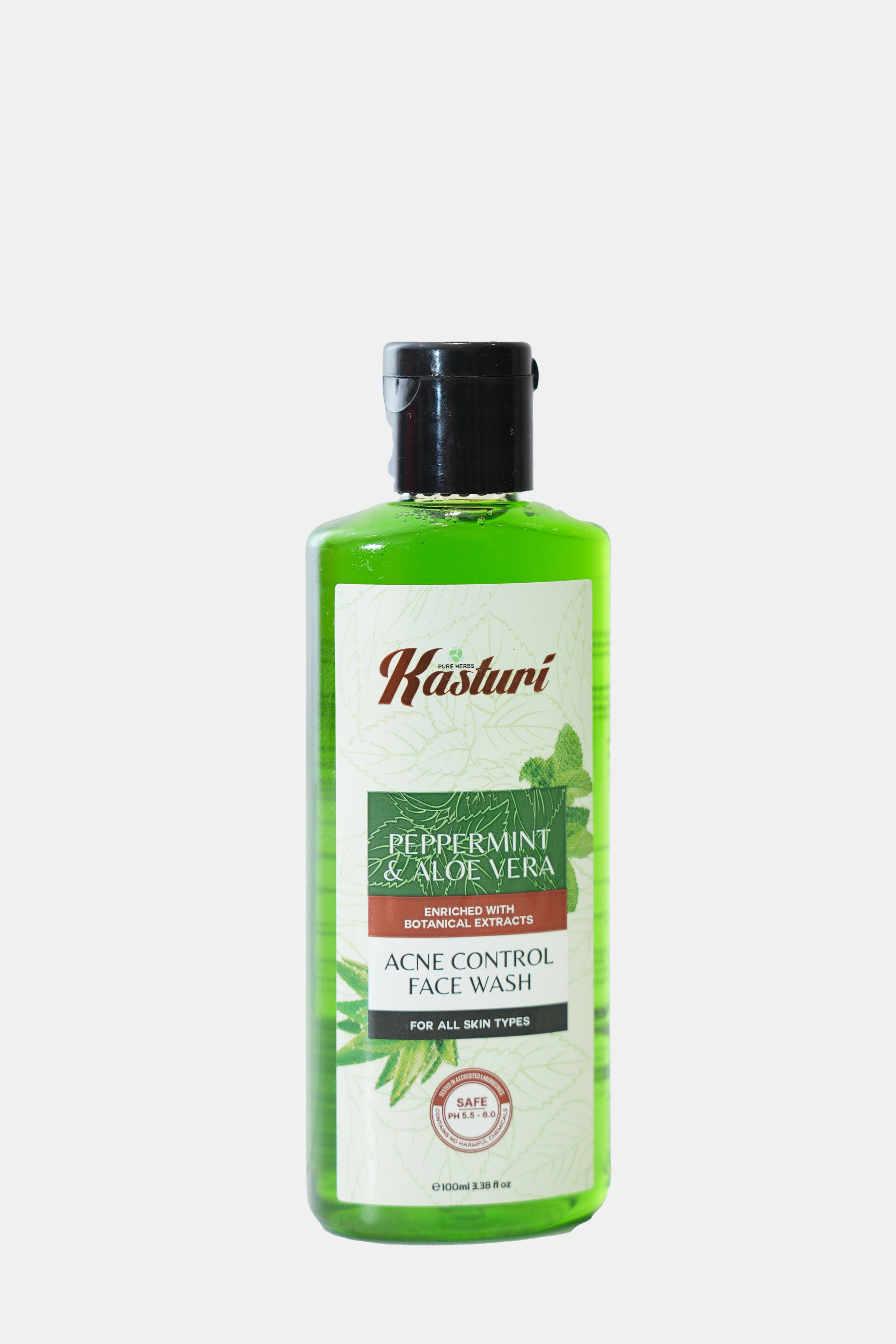 Kasturi Peppermint & Aloe Vera Acne Control Facewash
