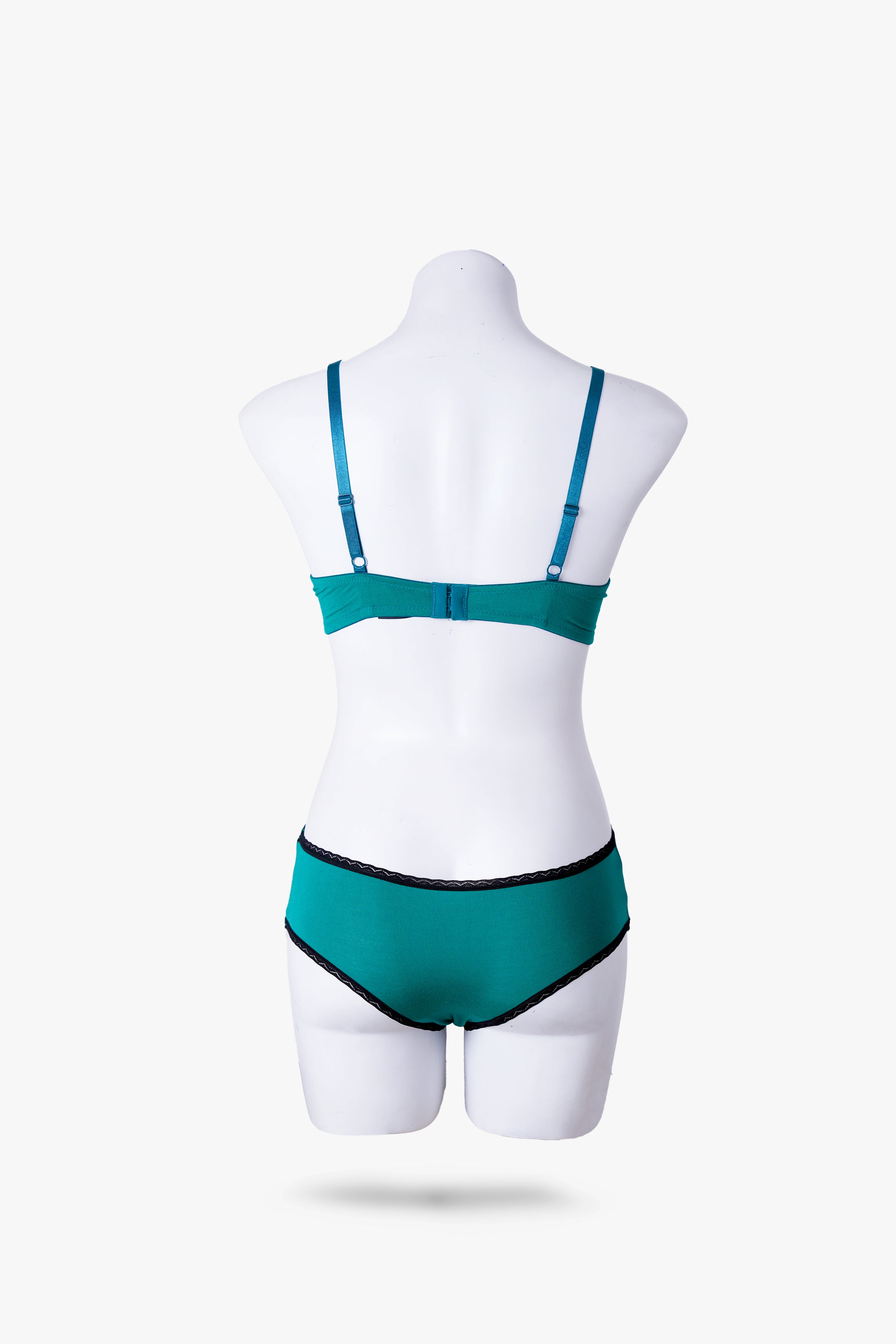 Envogue Teal Padded Plain Bra