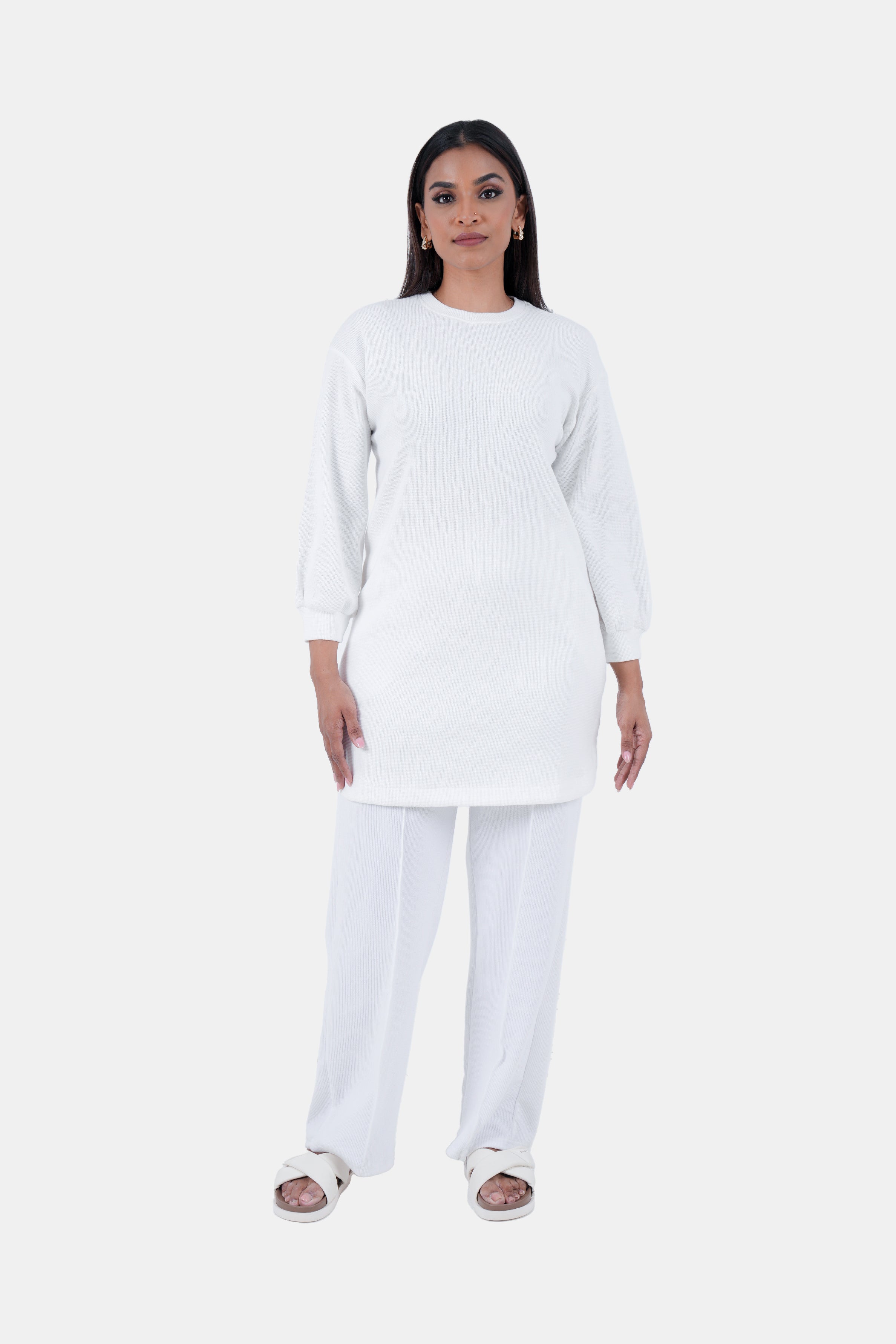 Hada SCENE Women's Luxe Street Plain Long Sleeve Top