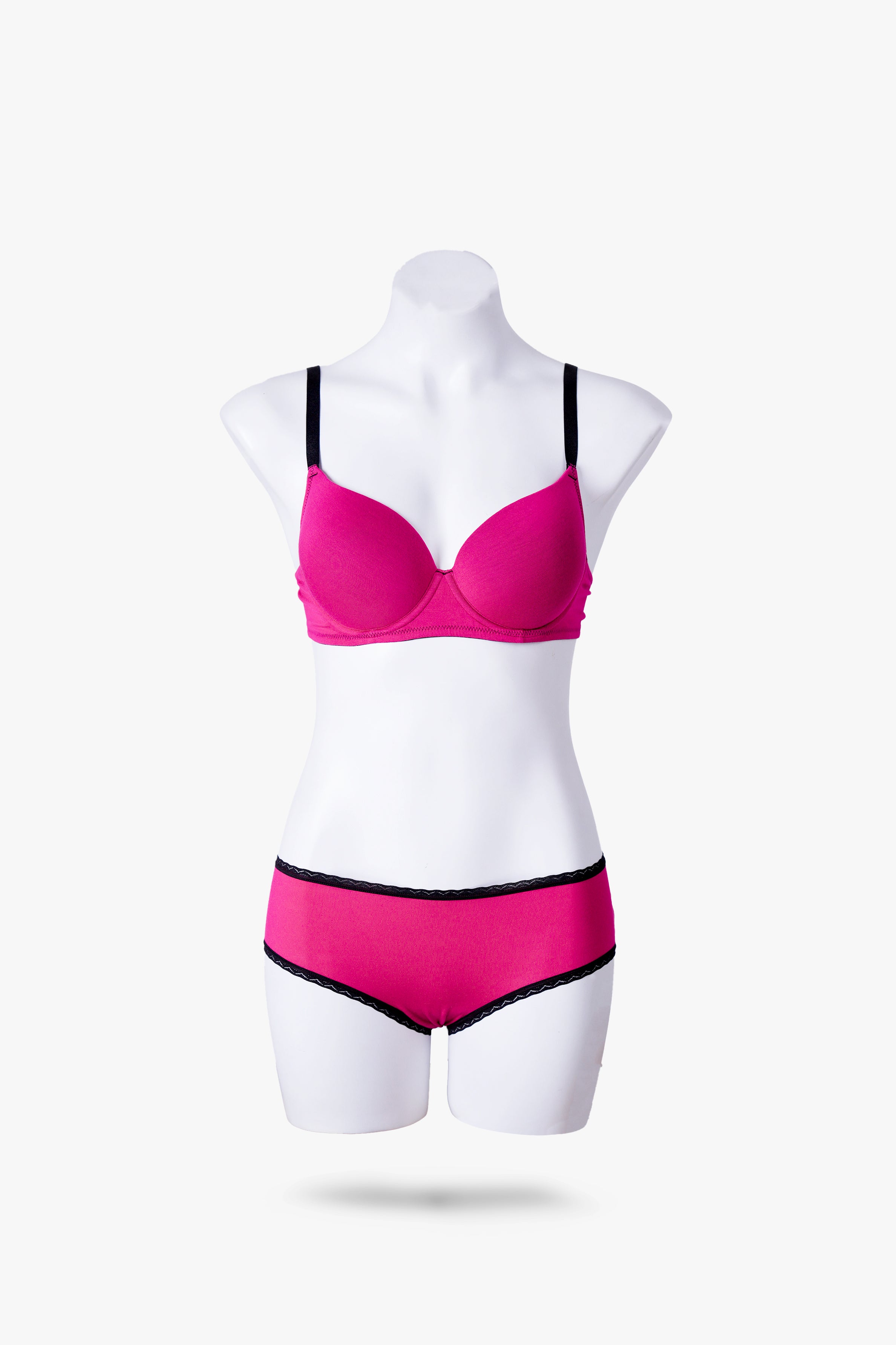 Envogue Fuchsia Padded Plain Bra
