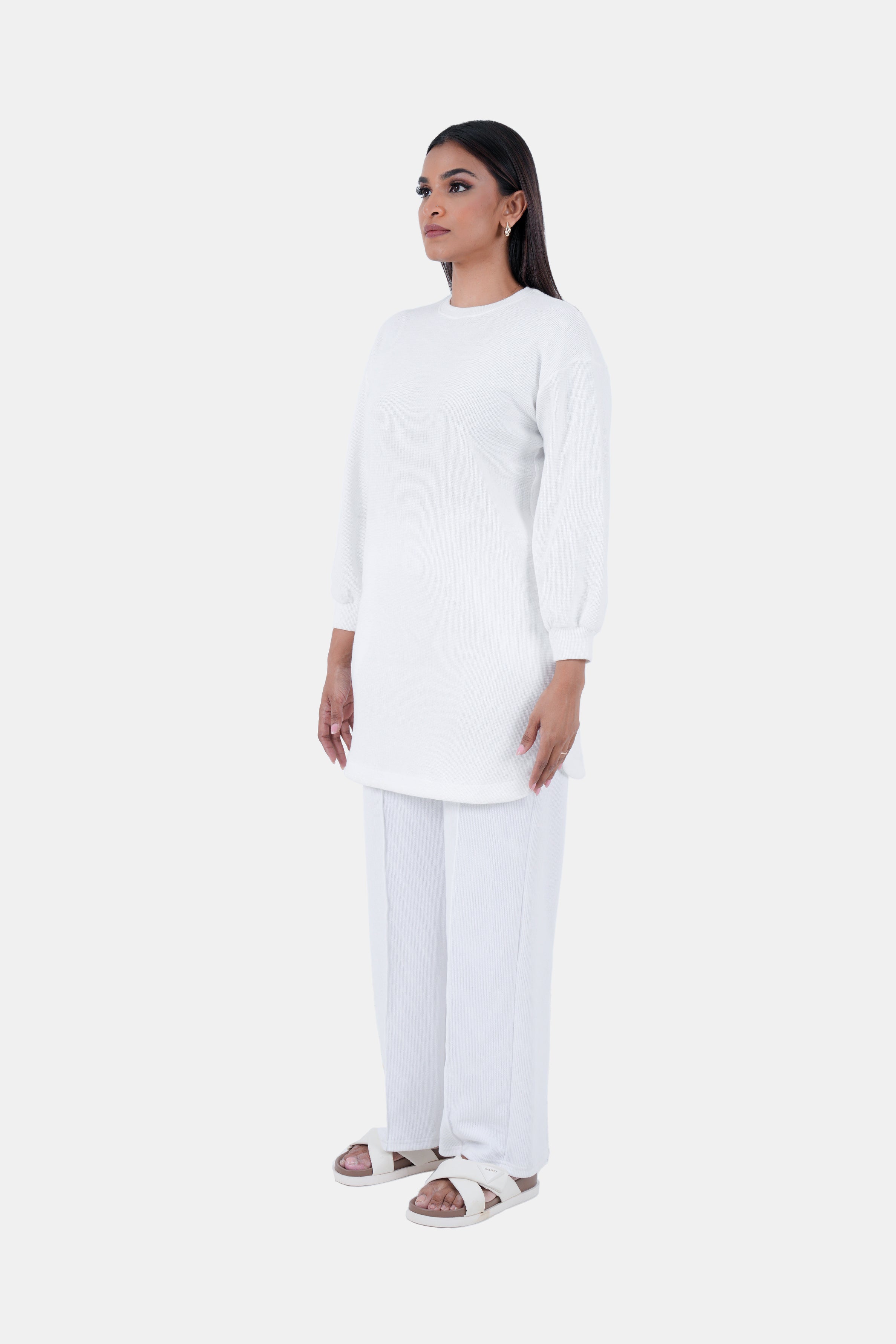 Hada SCENE Women's Luxe Street Plain Long Sleeve Top