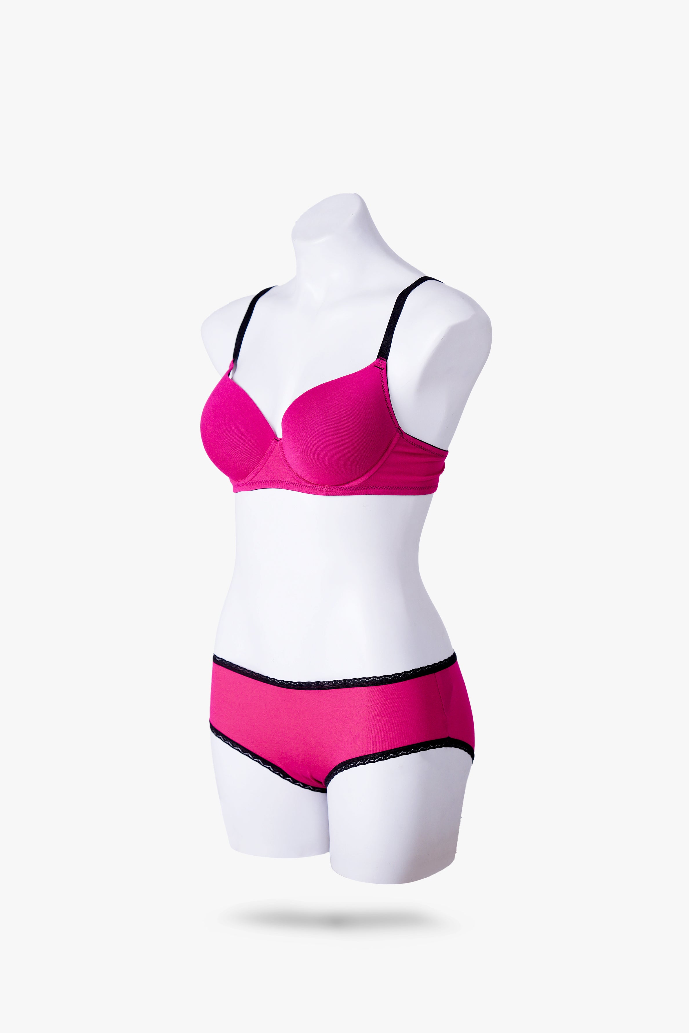 Envogue Fuchsia Padded Plain Bra