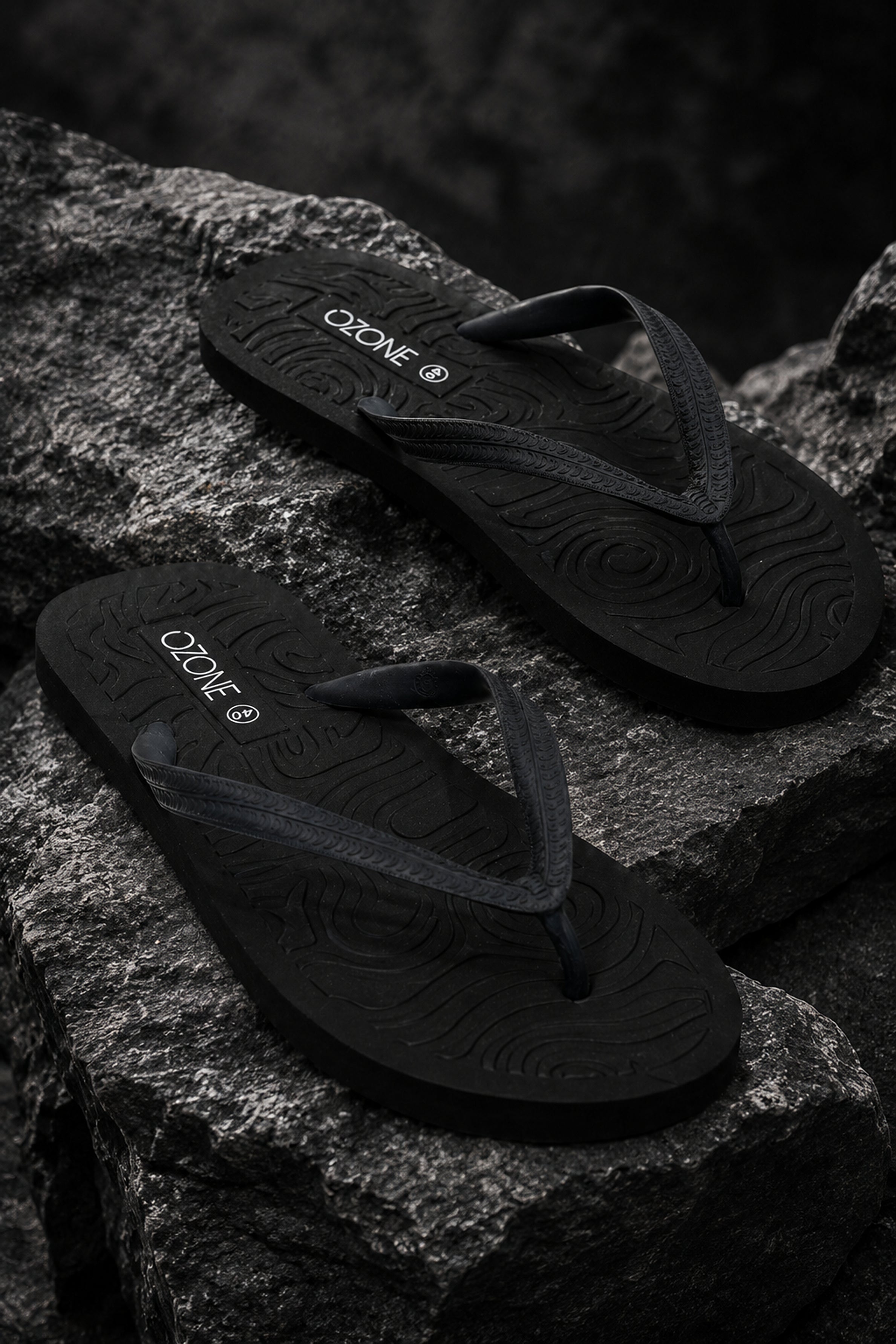 OZONE Men's Flip Flops - Black