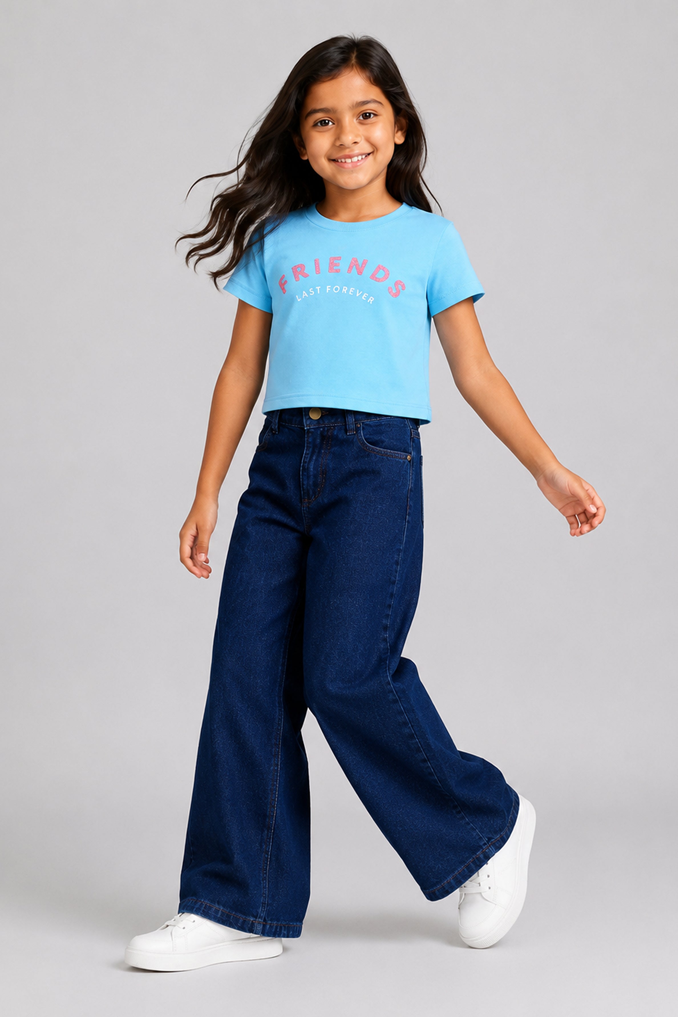 LITTLE MODANO Kids' Blue Top