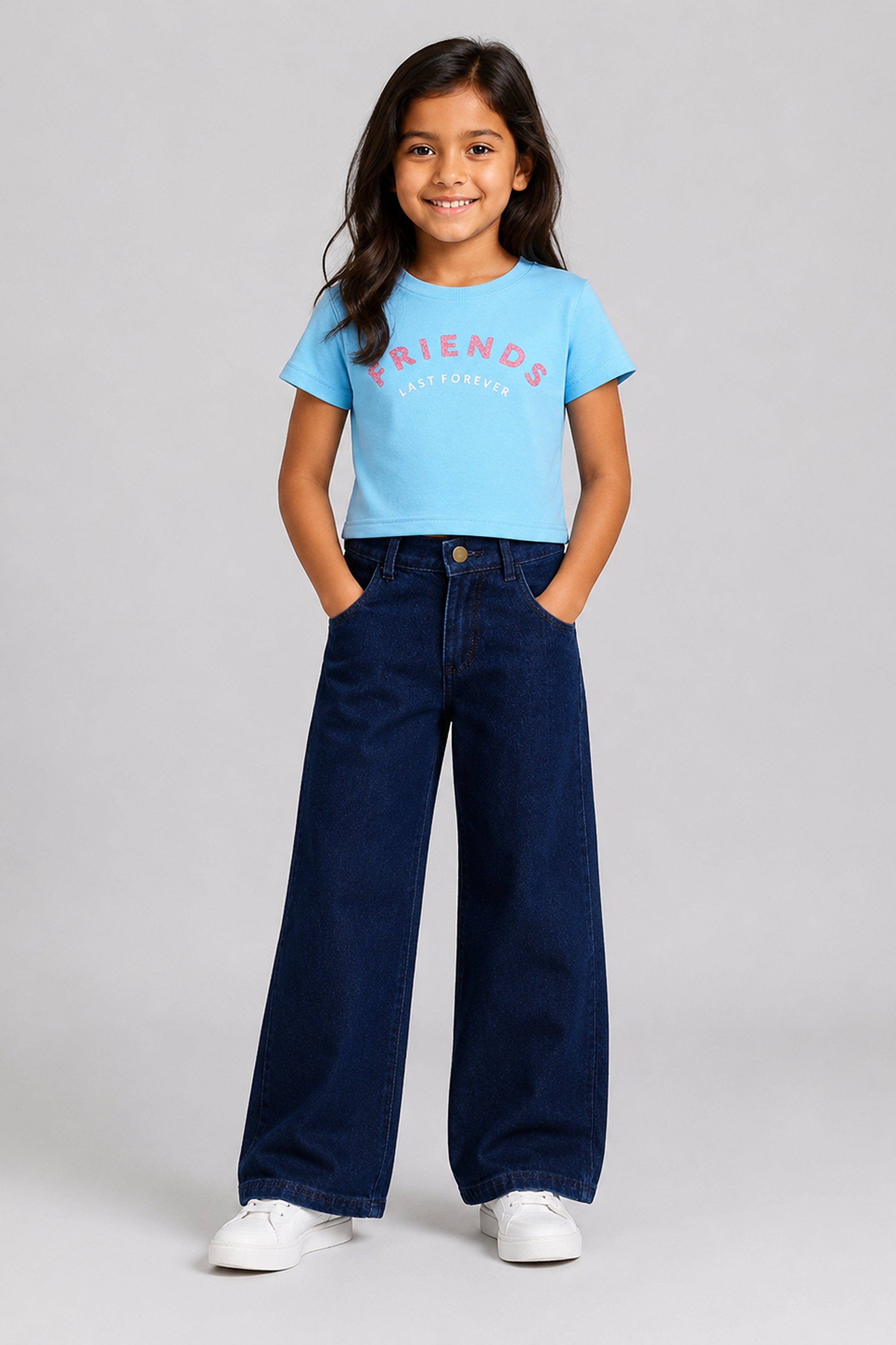 LITTLE MODANO Kids' Blue Top