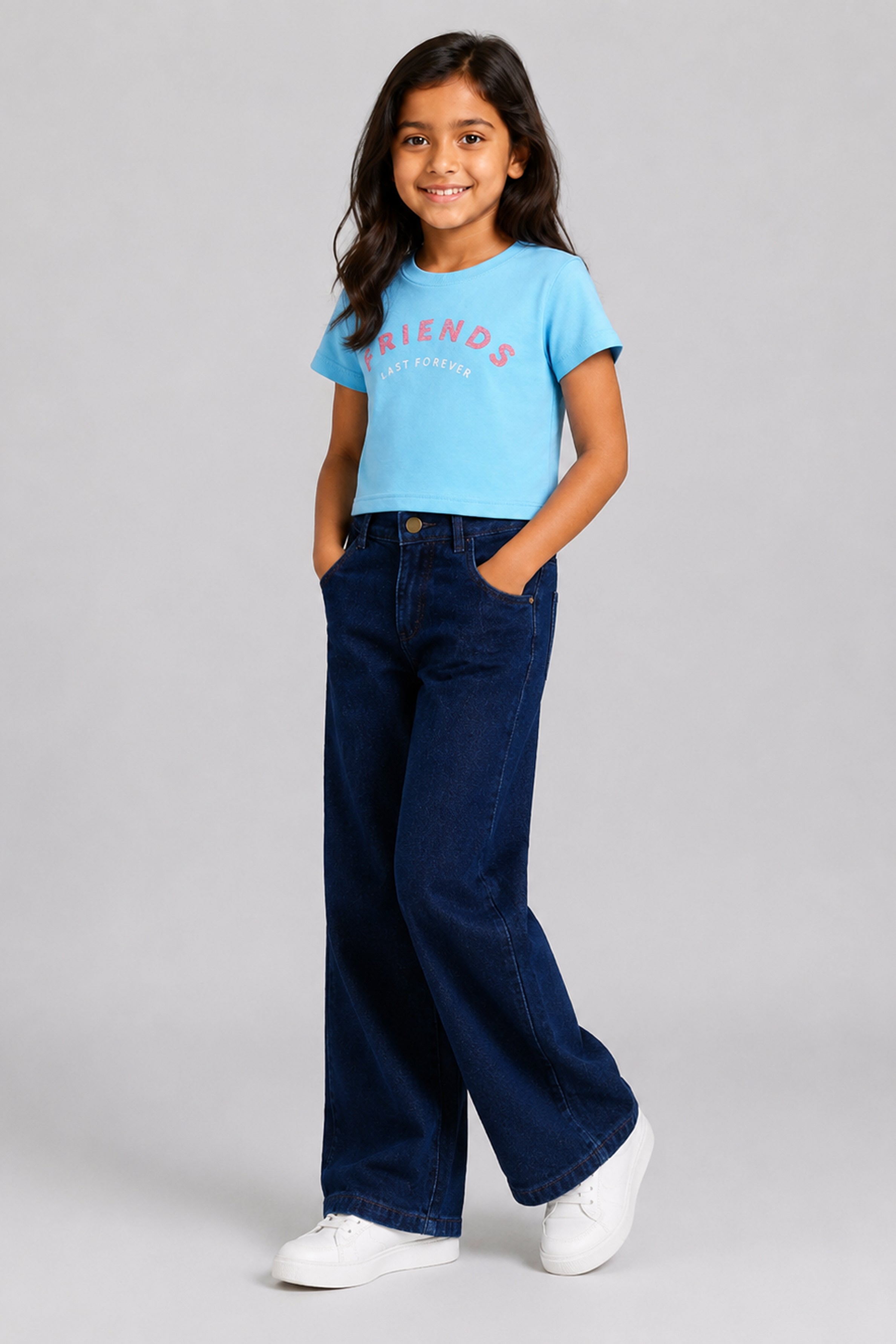 LITTLE MODANO Kids' Blue Top