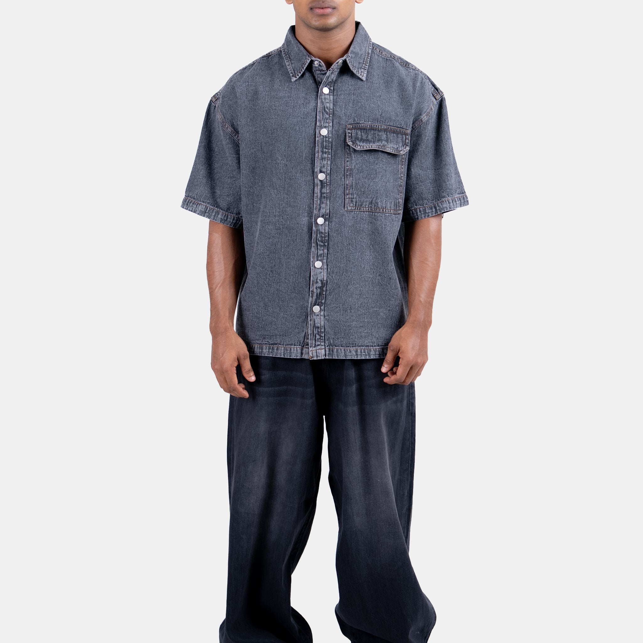 Hustle Men's Denim Shirt
