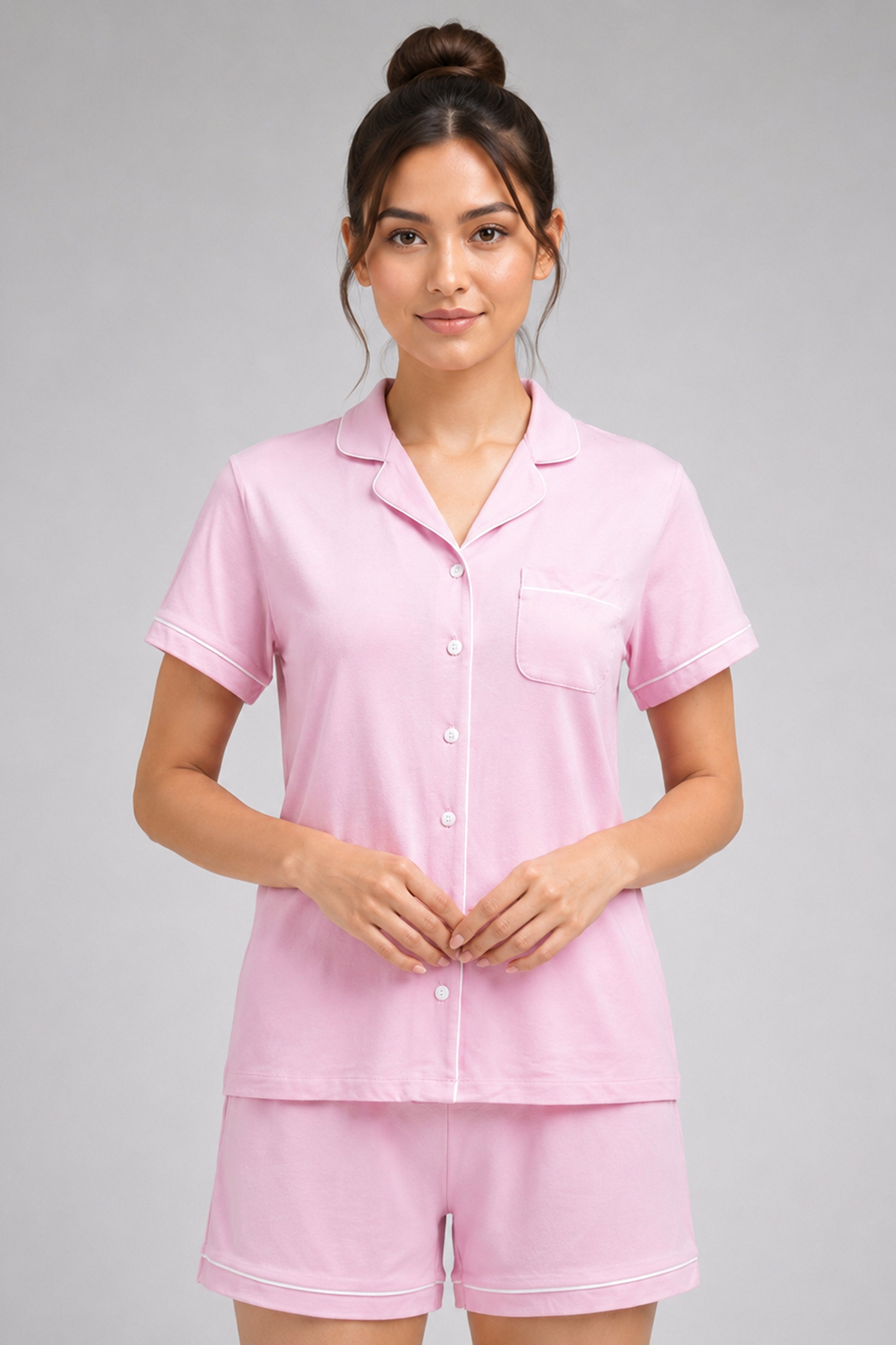YAWN Women's Pijama 2Pcs Set - Pink