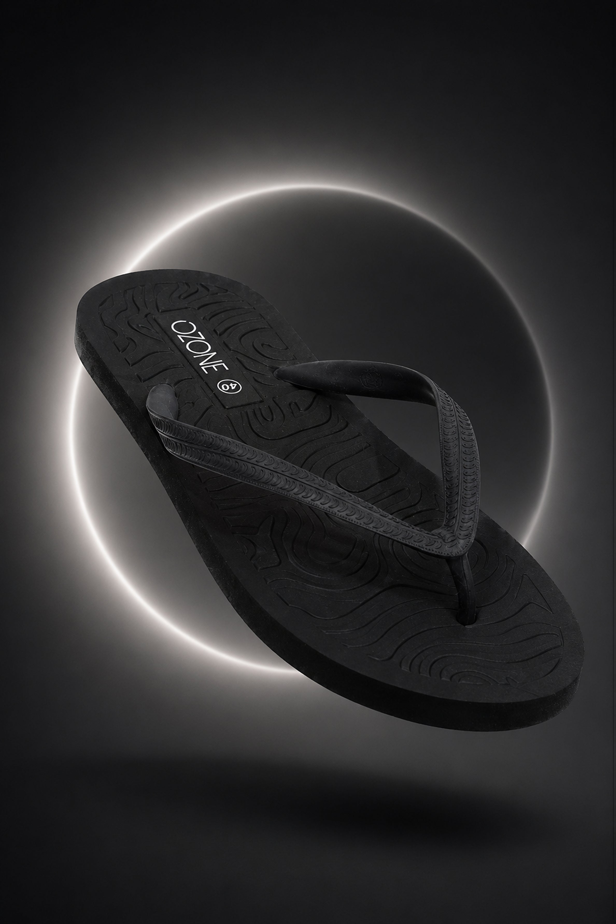 OZONE Men's Black Flip Flops