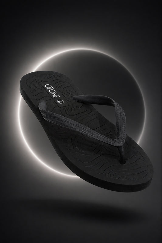 OZONE Men's Black Flip Flops