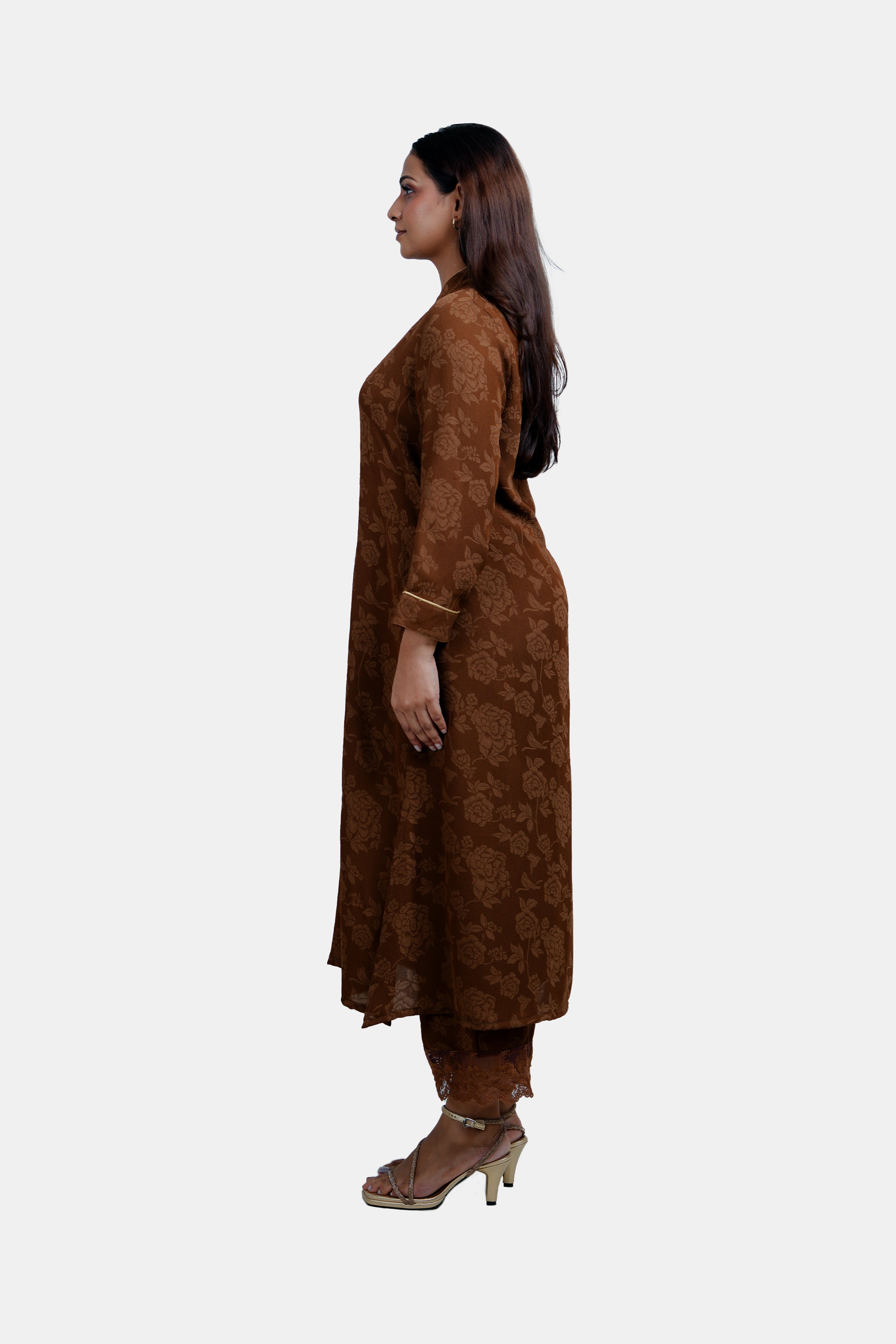 HADA Women's Printed Party Kurta