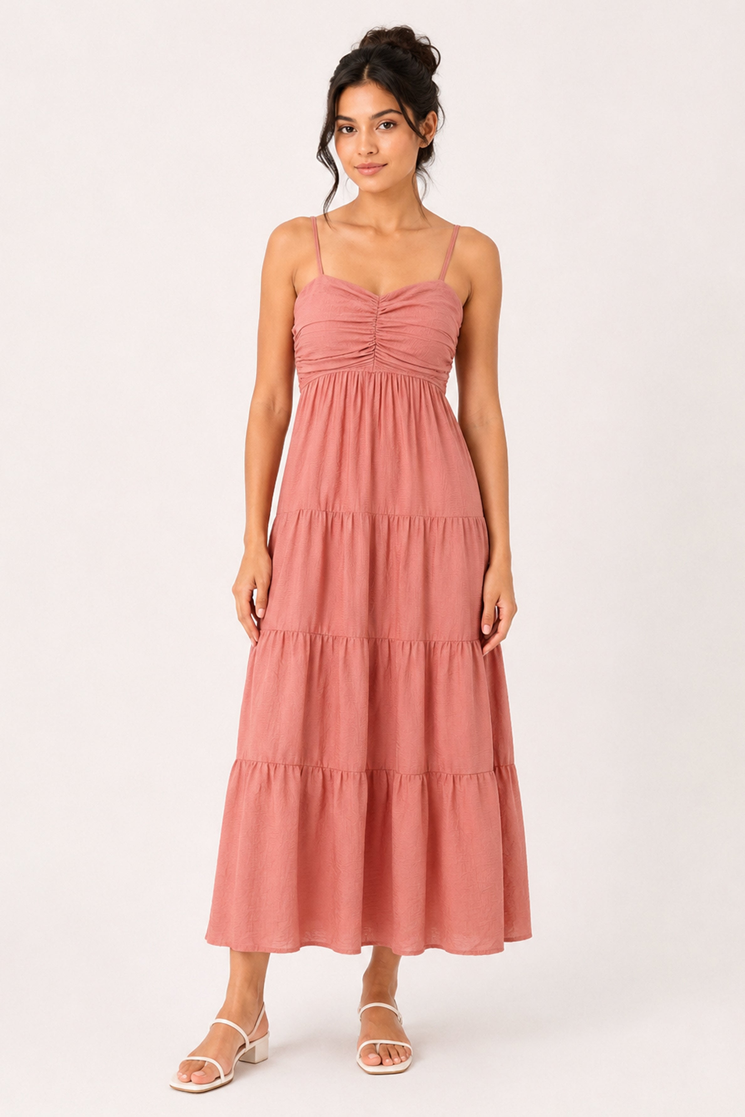MODANO Long Casual Dress - Peach