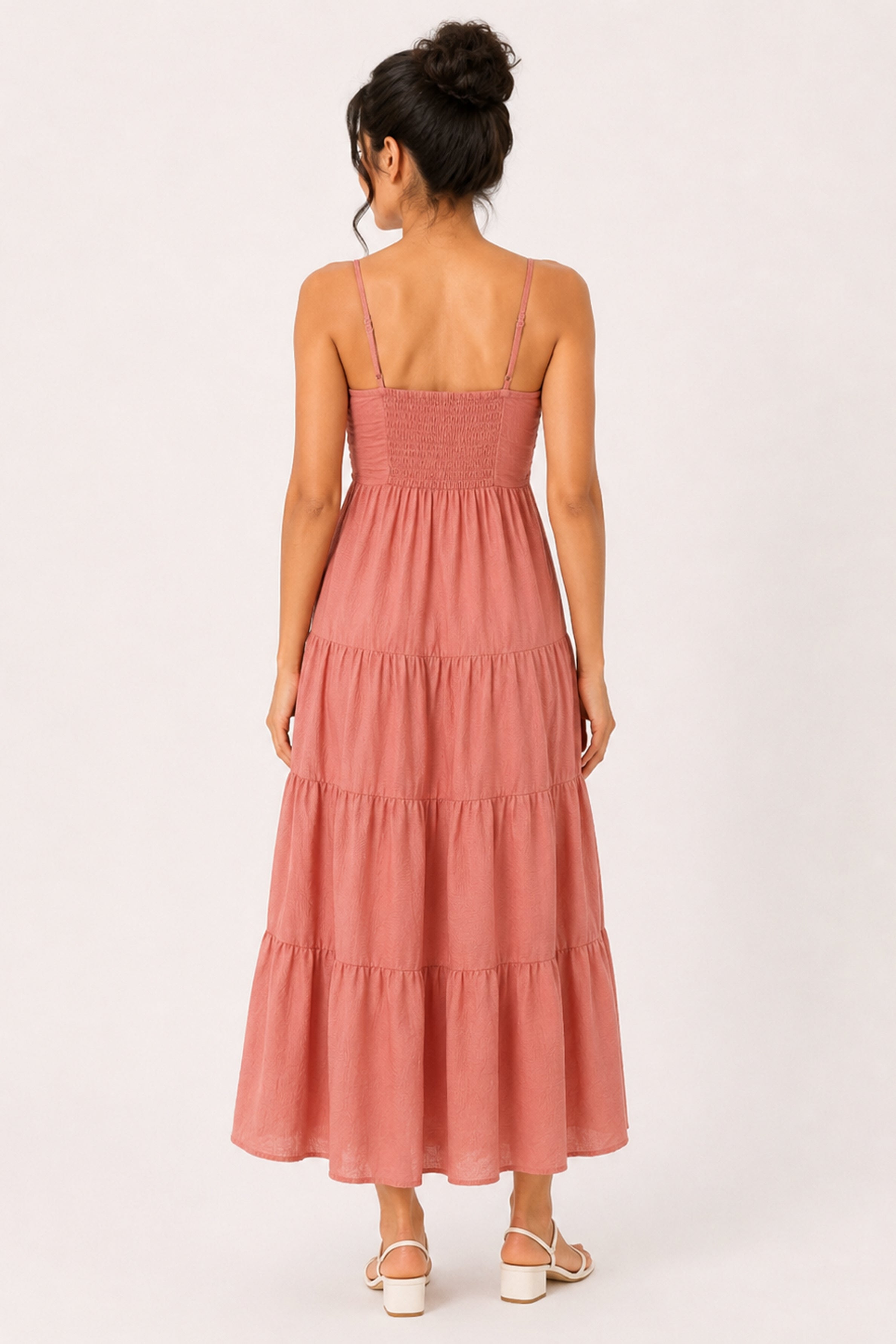 MODANO Long Casual Dress - Peach