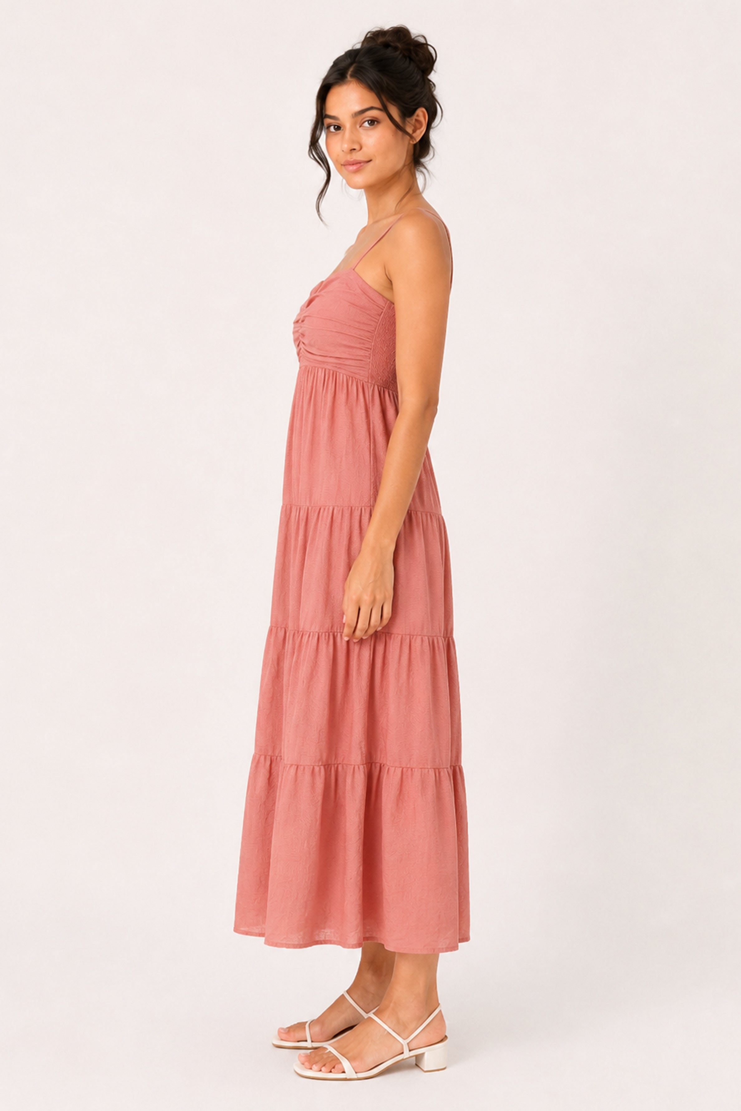 MODANO Long Casual Dress - Peach