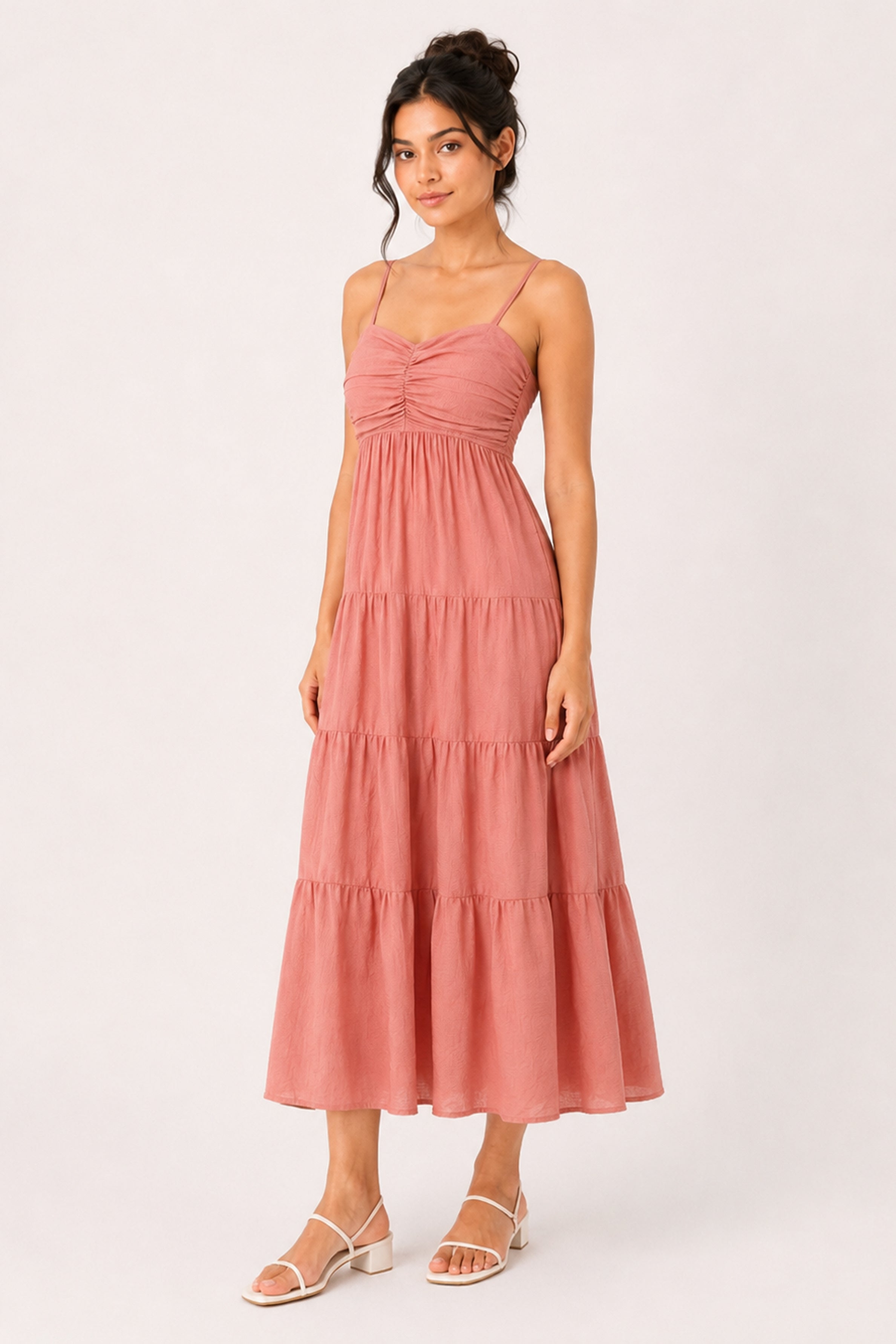 MODANO Long Casual Dress - Peach