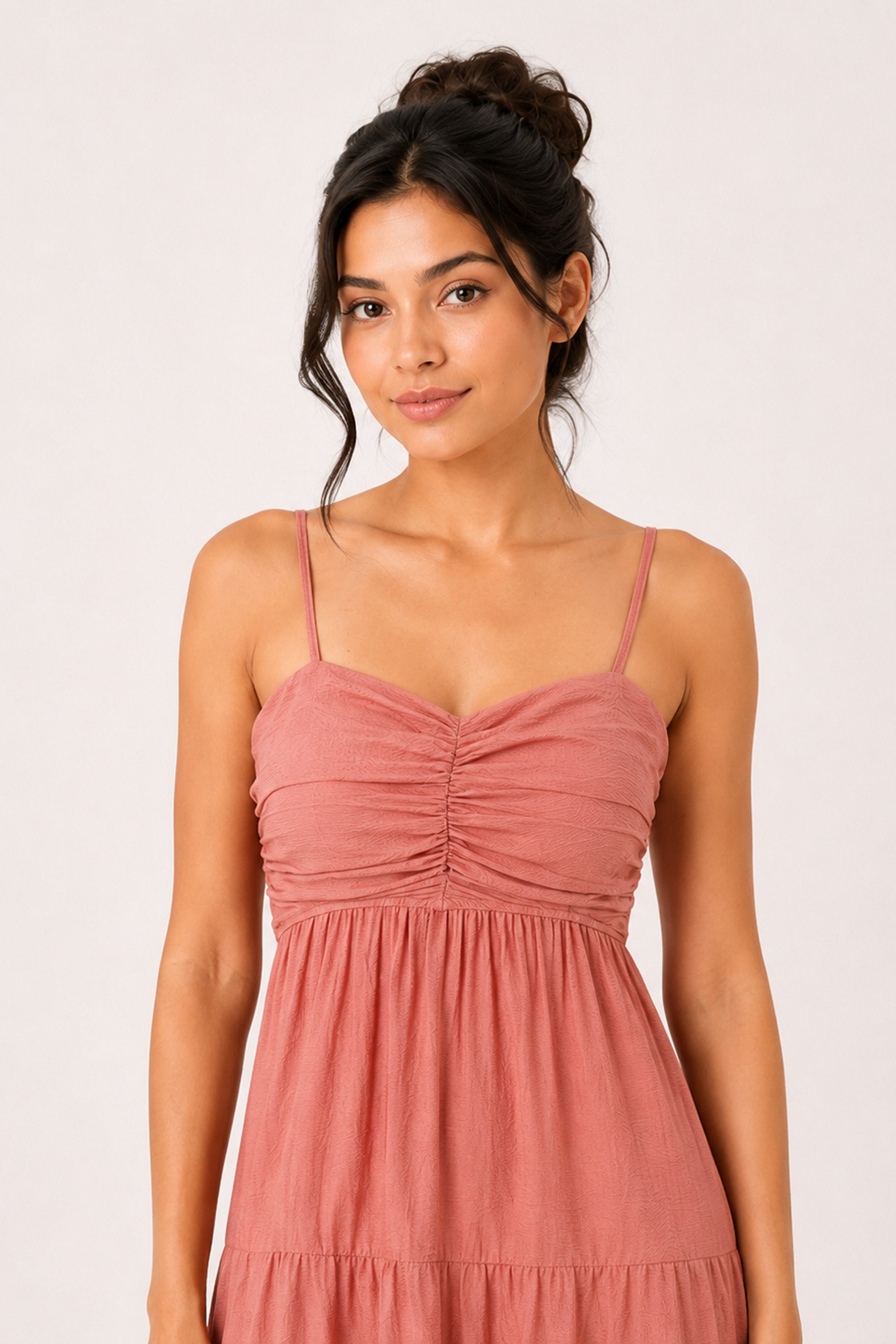 MODANO Long Casual Dress - Peach