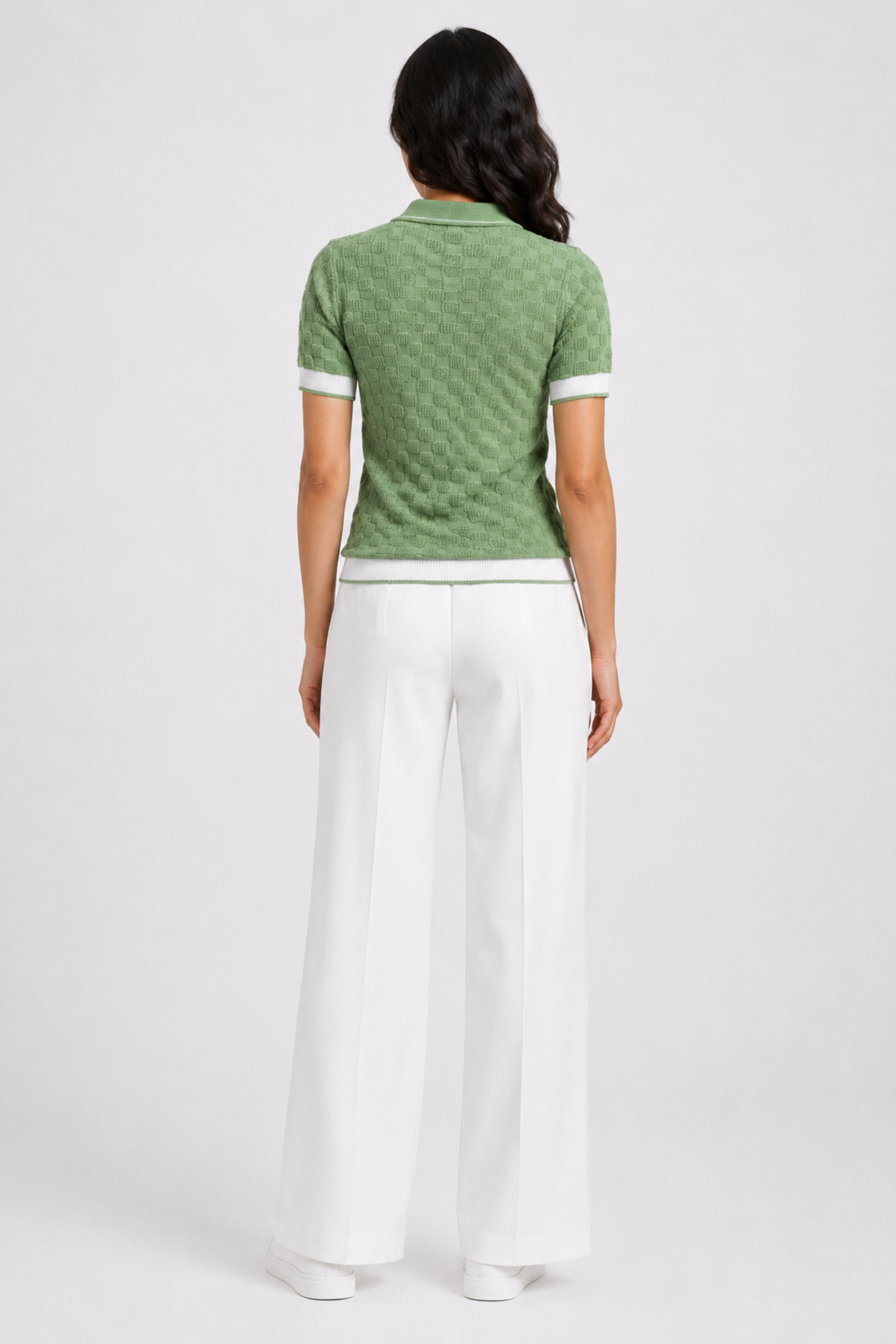 MODANO Women's Short Sleeve Polo Tees - Olive