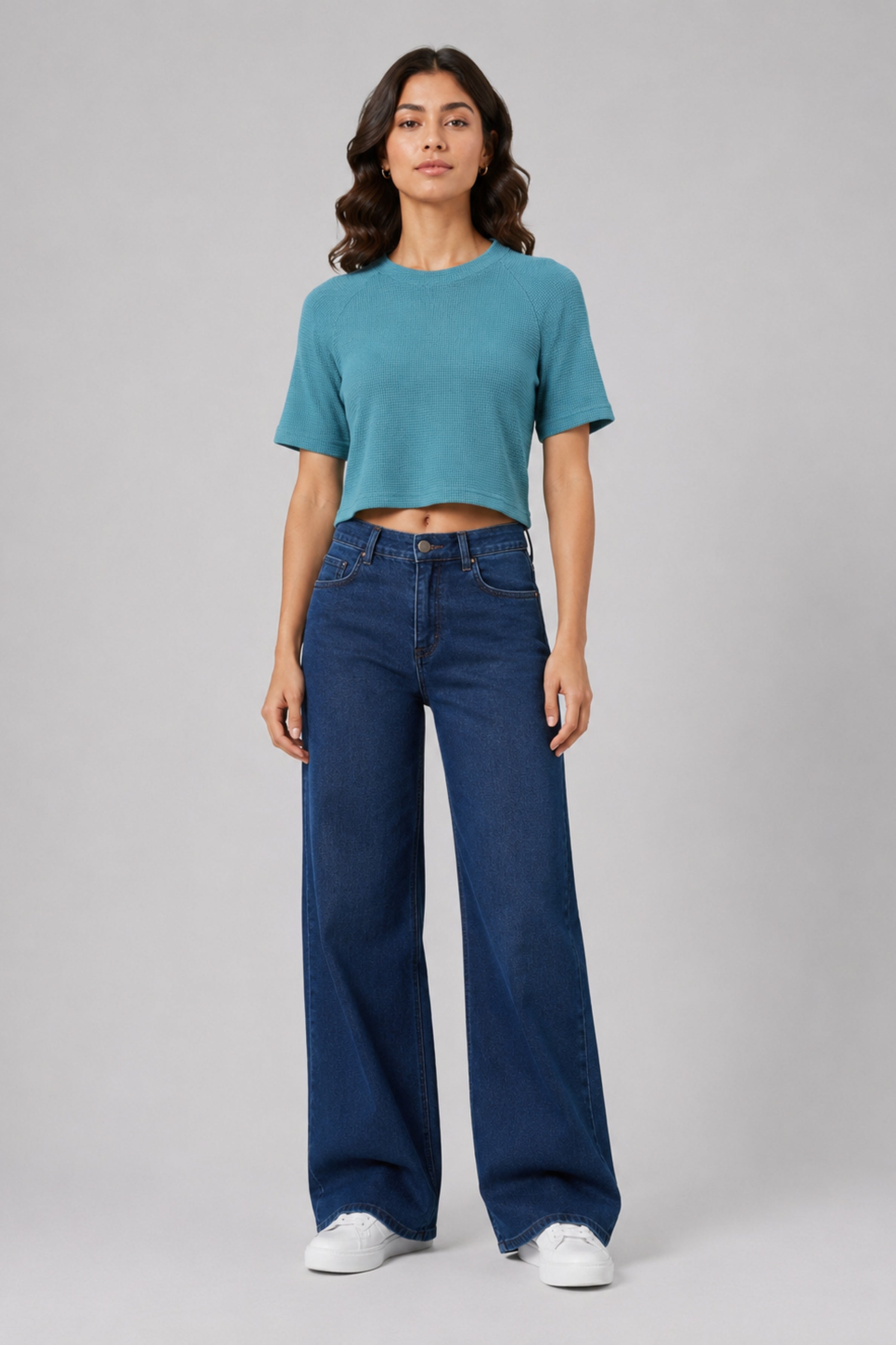 MODANO Casual Crop Top - Green