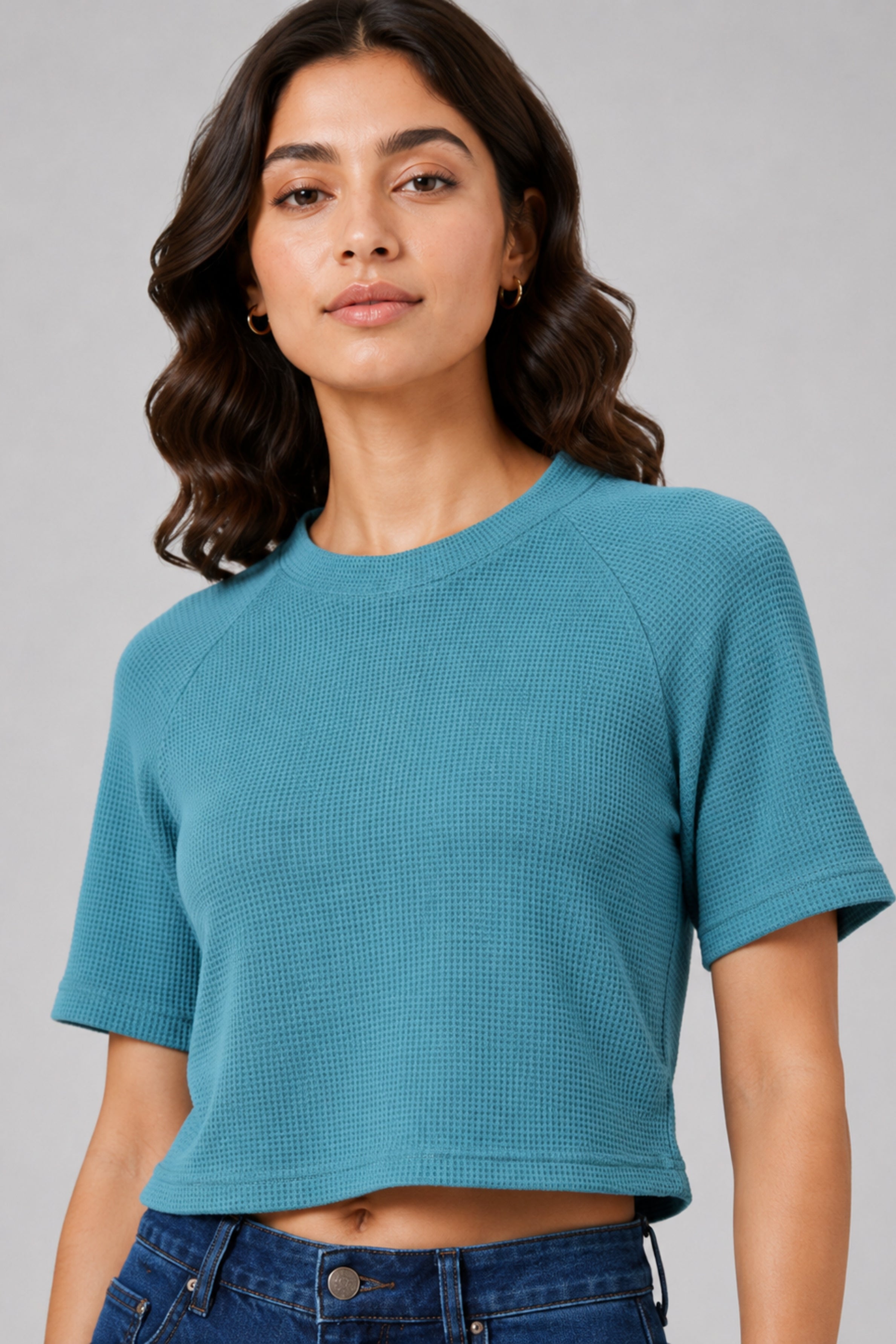 MODANO Casual Crop Top - Green