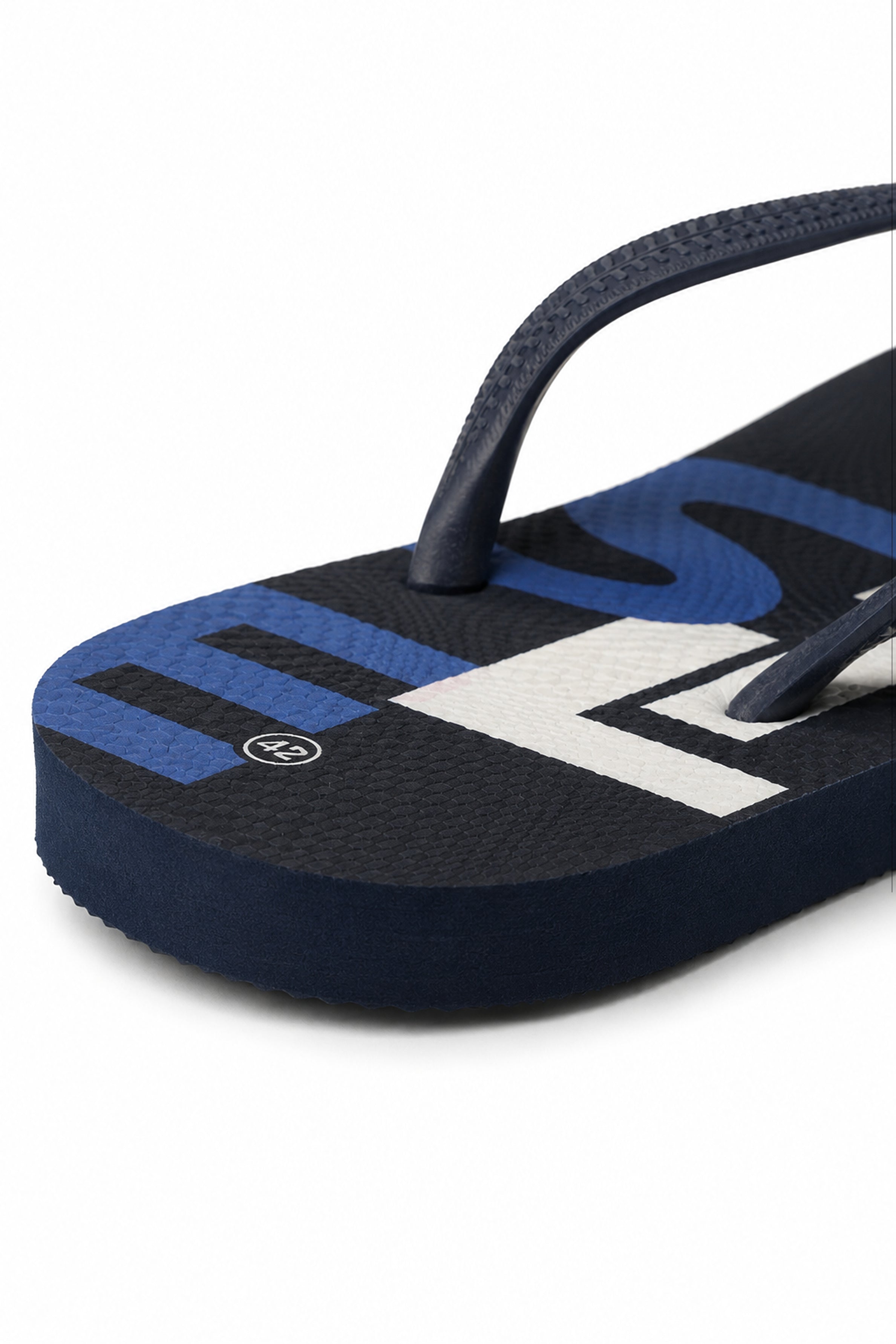 HUSTLE Men's  Flip Flops - Navy