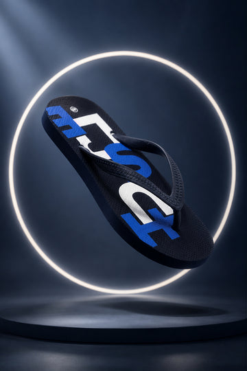 HUSTLE Men's  Flip Flops - Navy