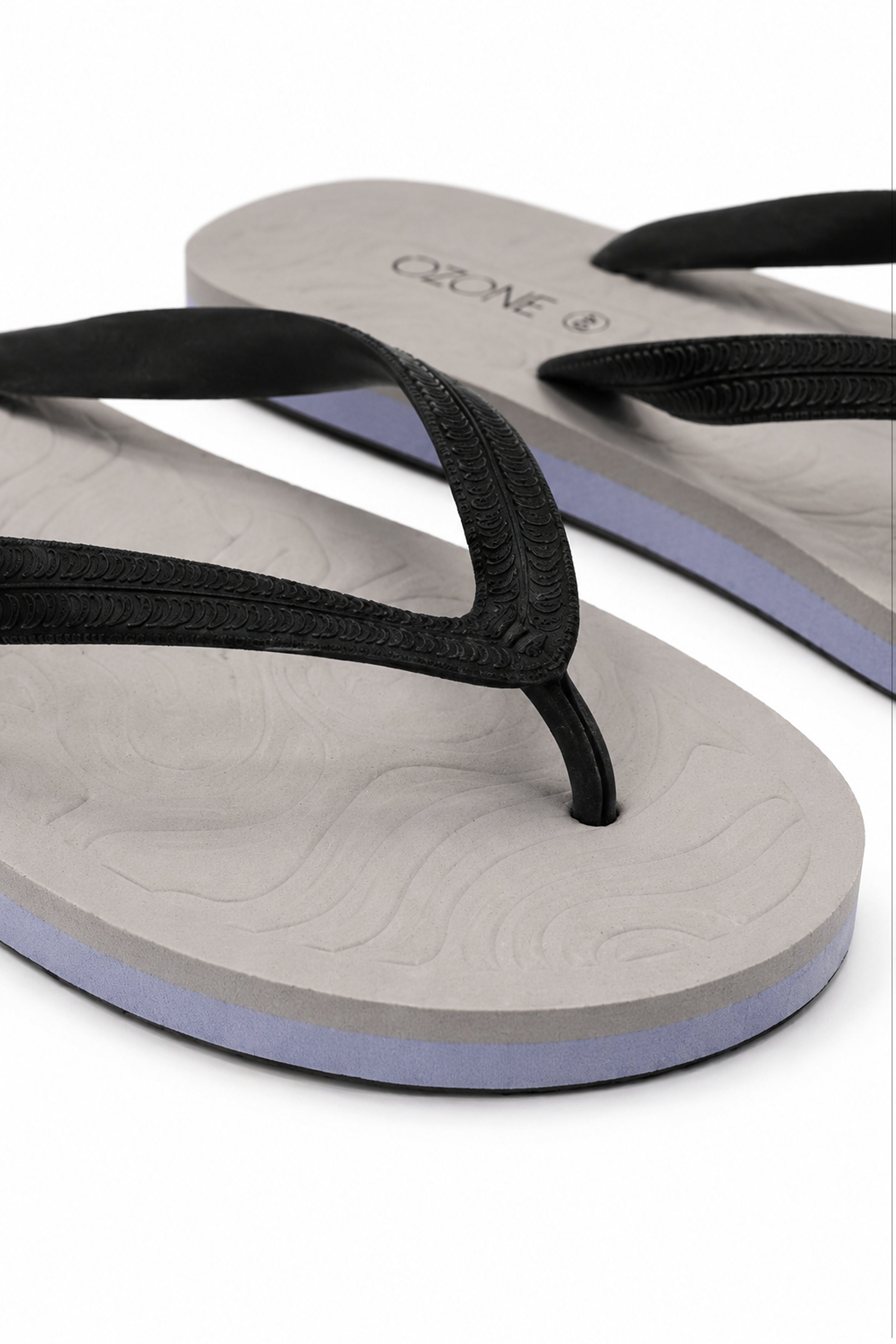 OZONE Men's Flip Flops - Light Gray