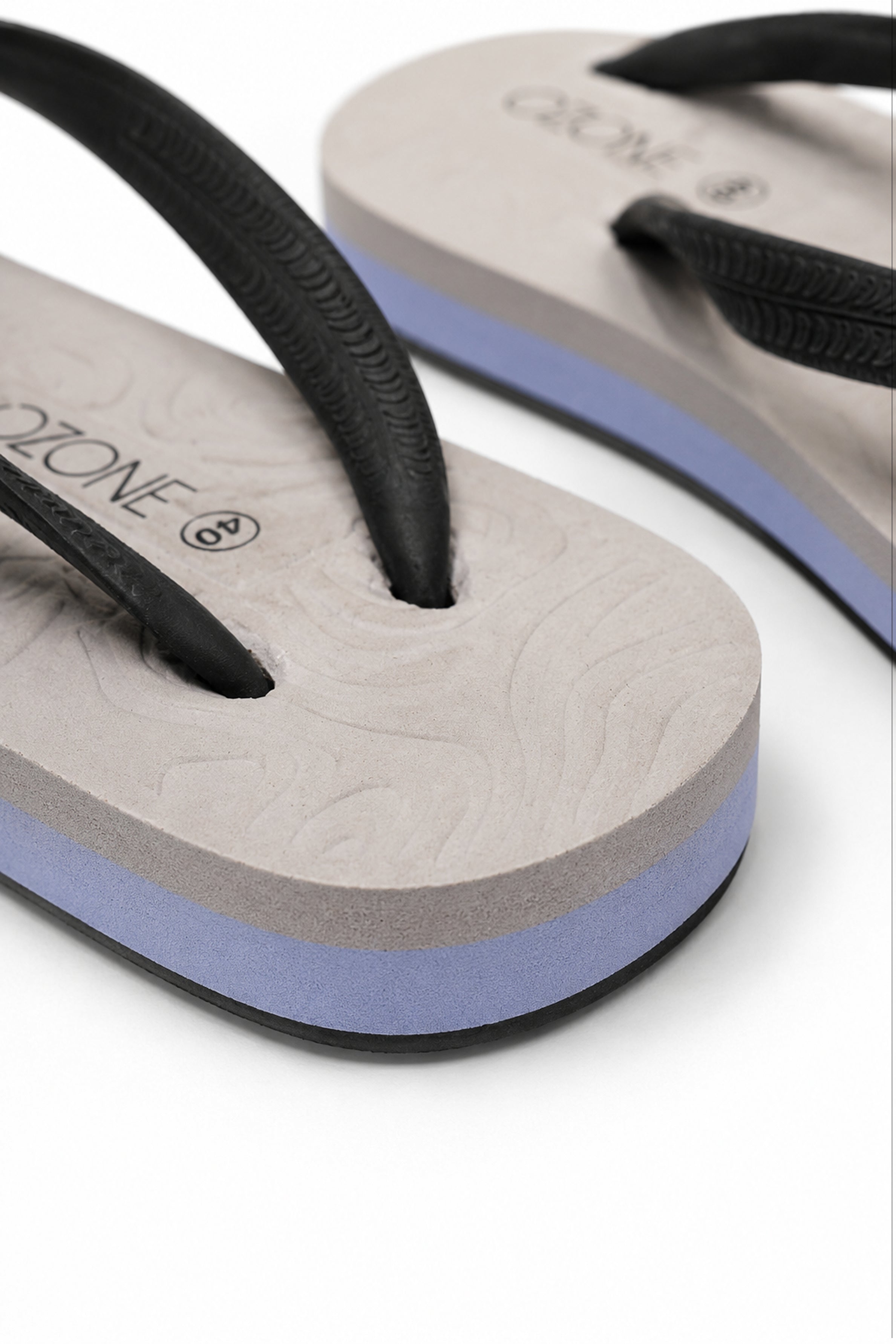 OZONE Men's Flip Flops - Light Gray