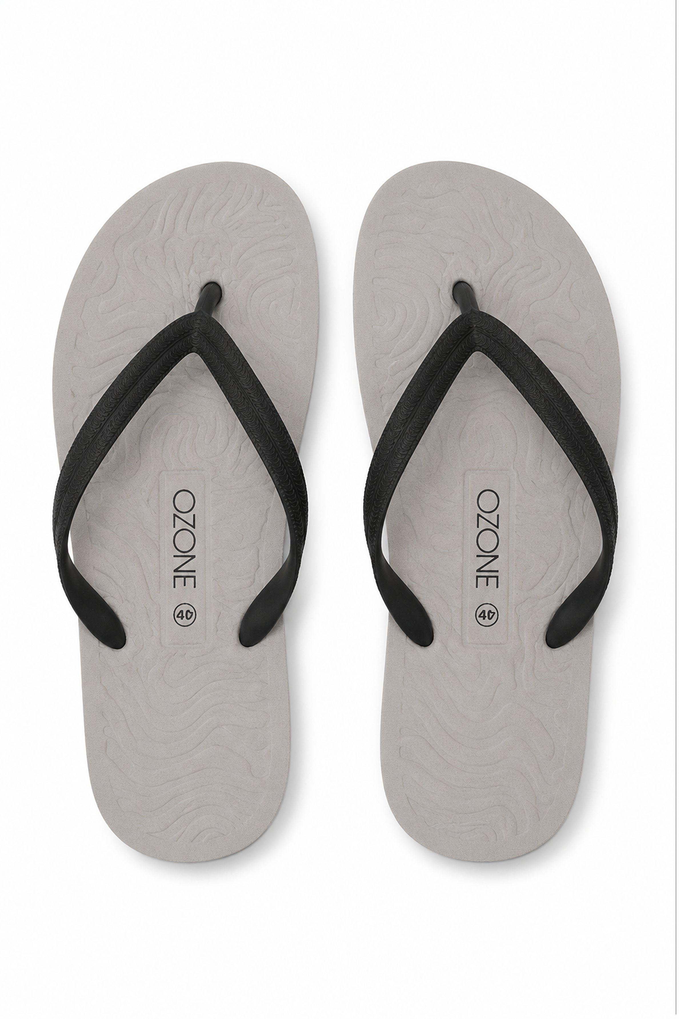 OZONE Men's Flip Flops - Light Gray