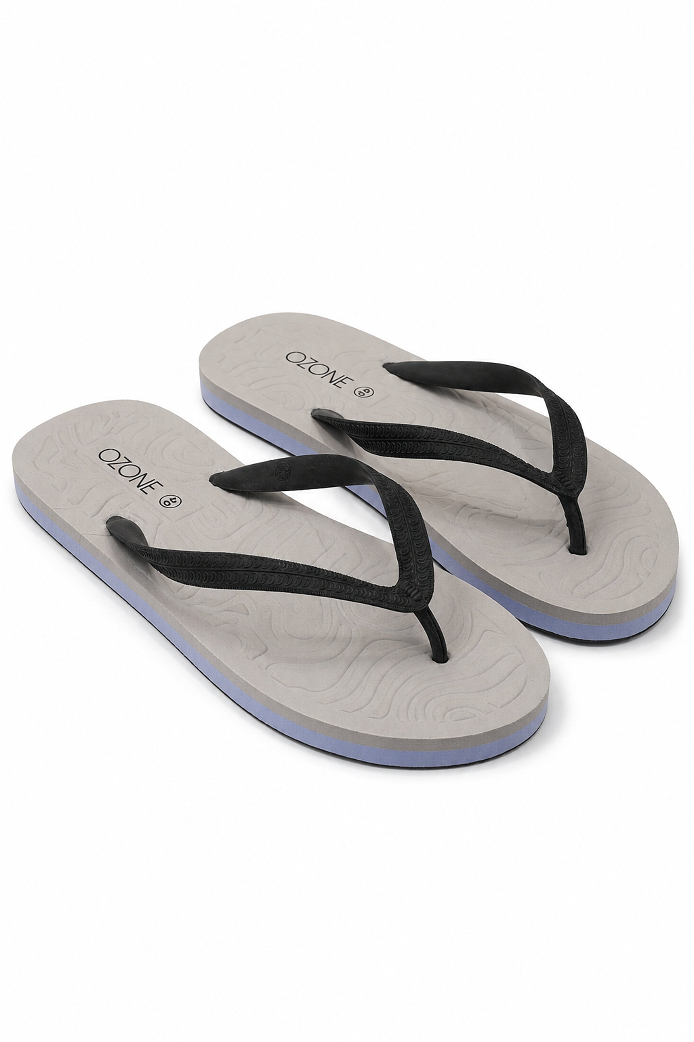 OZONE Men's Light Gray Flip Flops