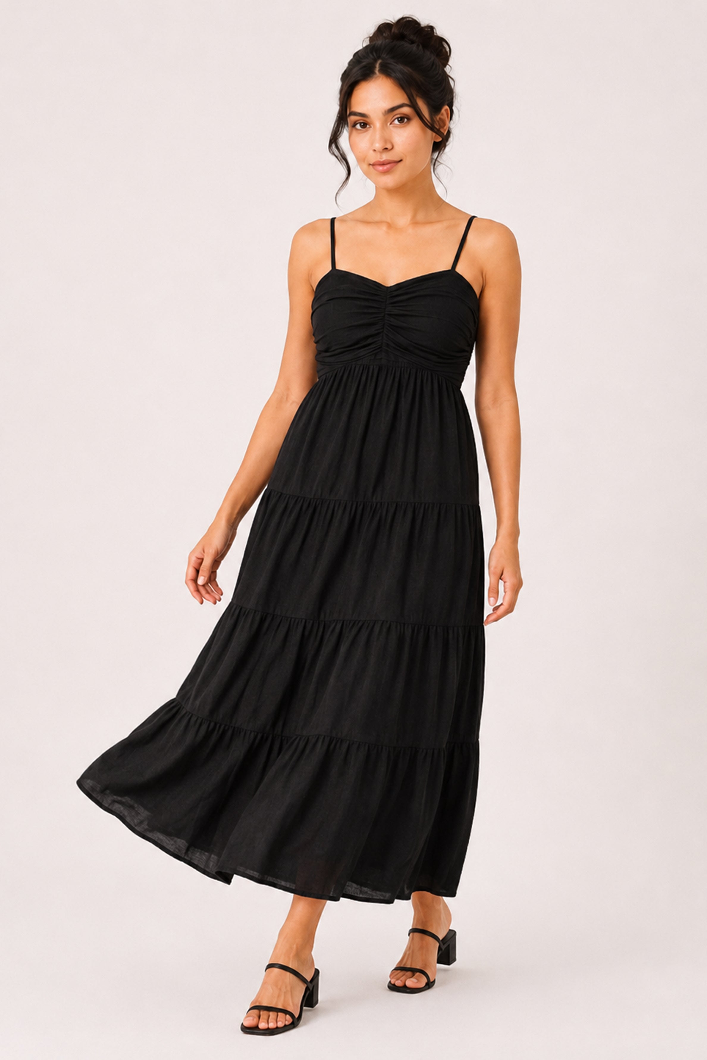 MODANO Long Casual Dress - Black