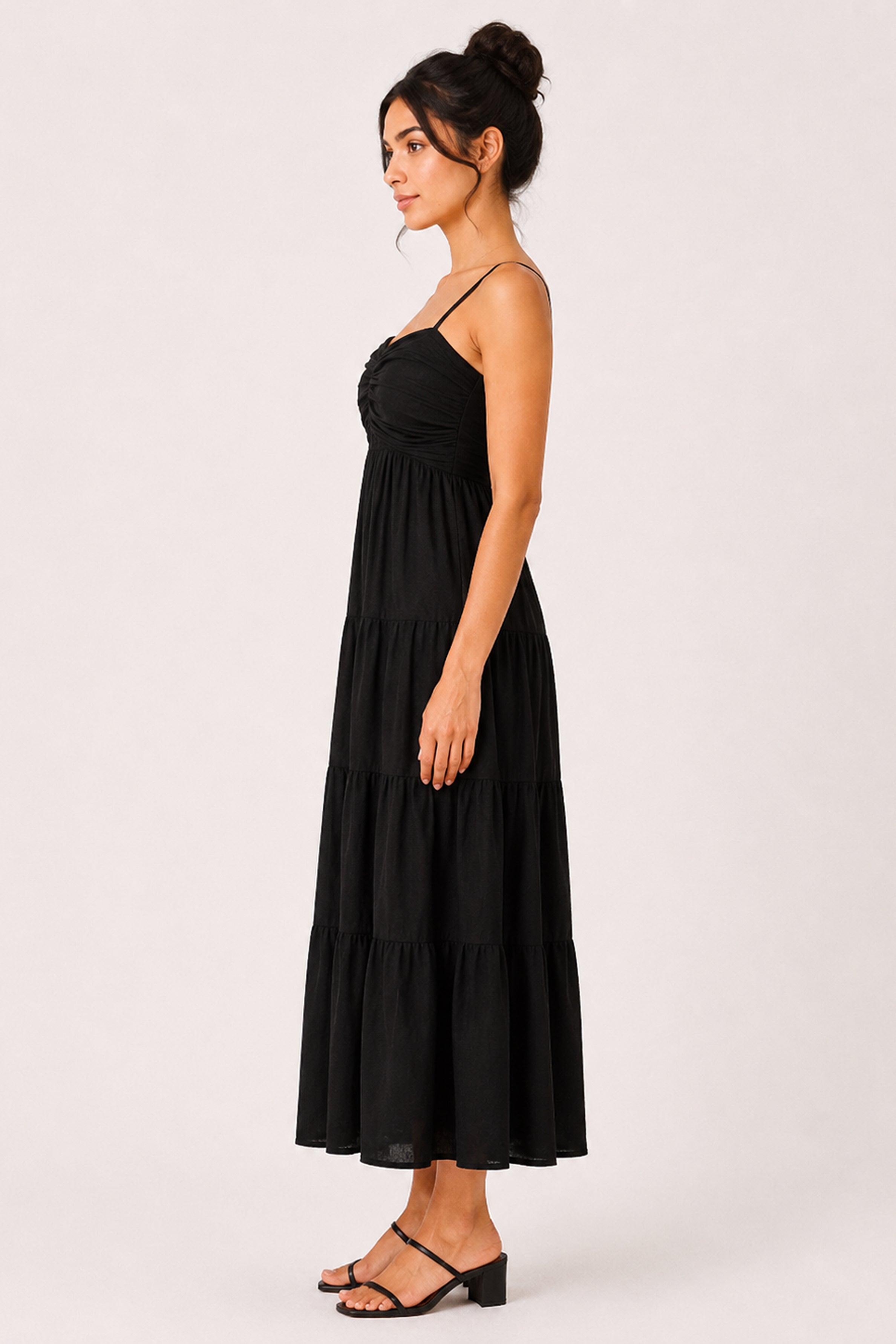 MODANO Long Casual Dress - Black