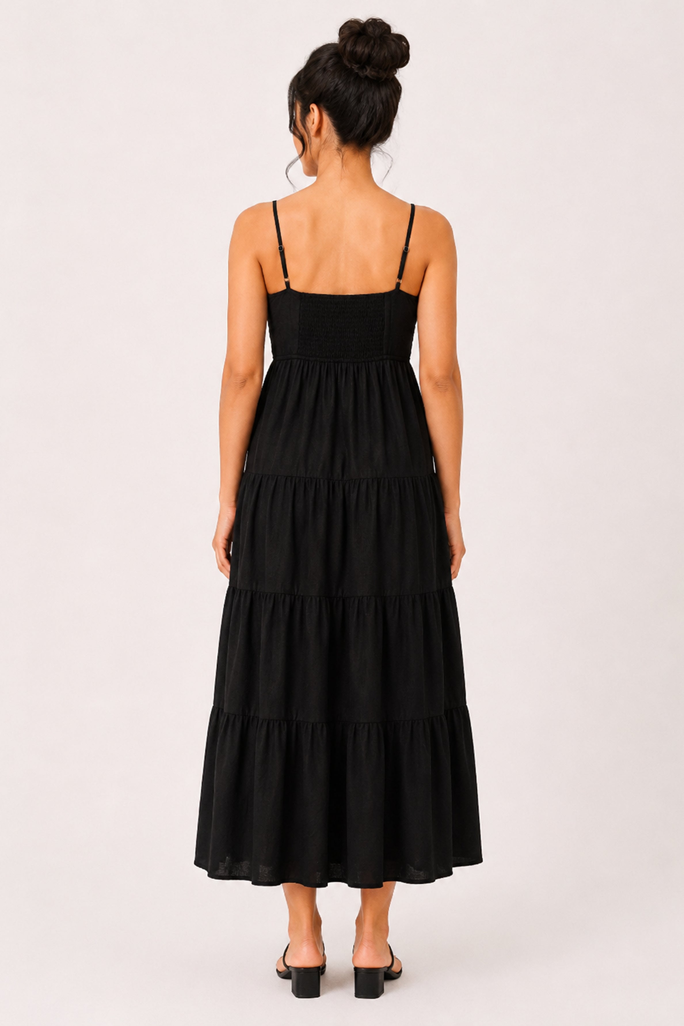 MODANO Long Casual Dress - Black