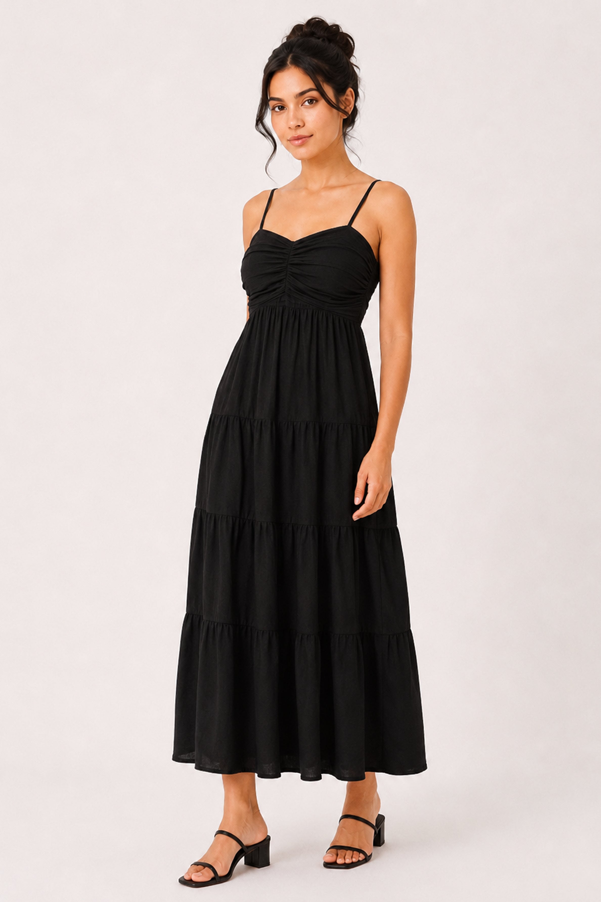MODANO Long Casual Dress - Black