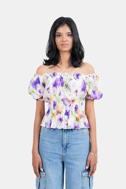 Modano  Women's Crop Shirt- Casual Wear
