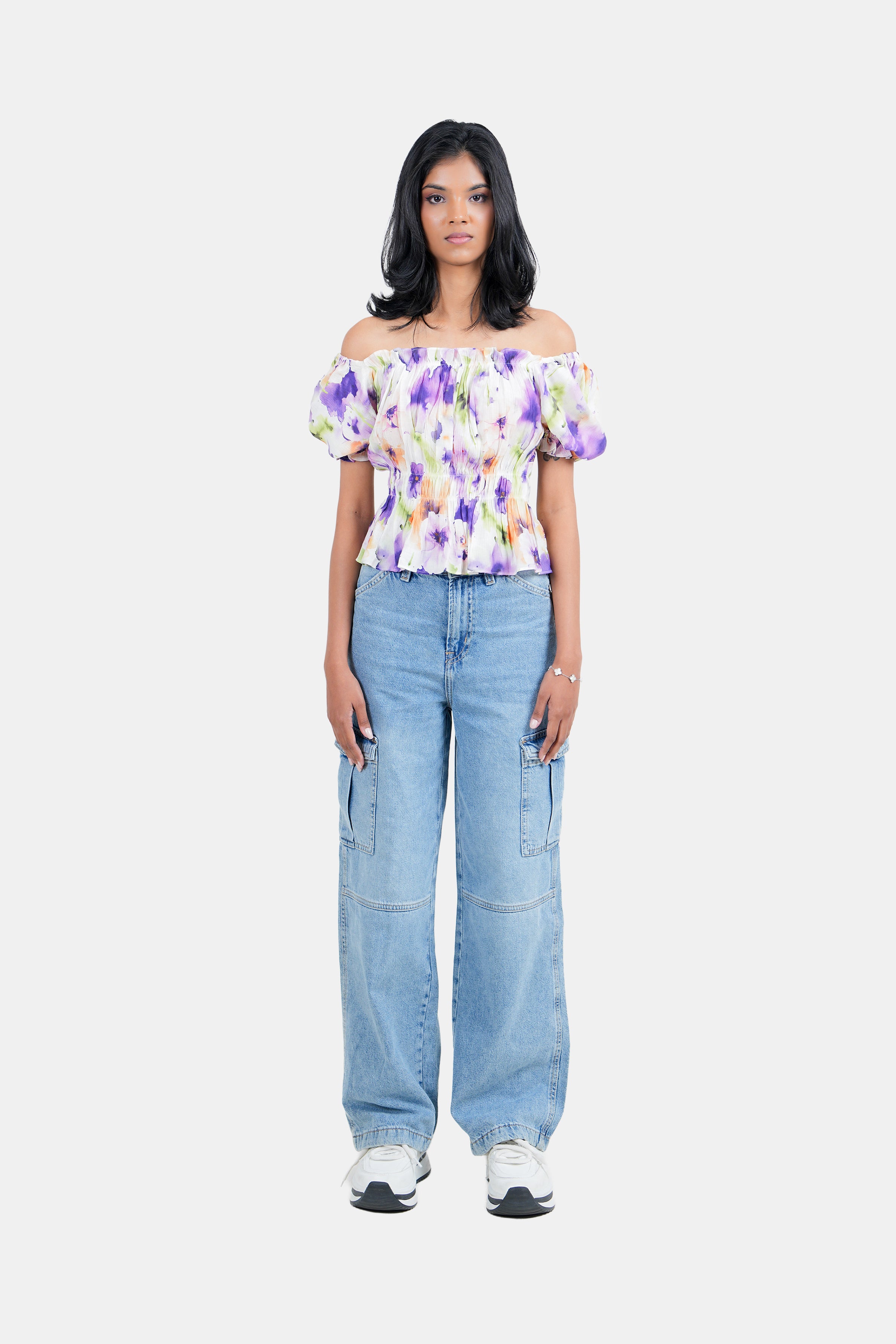 Modano  Women's Crop Shirt- Casual Wear
