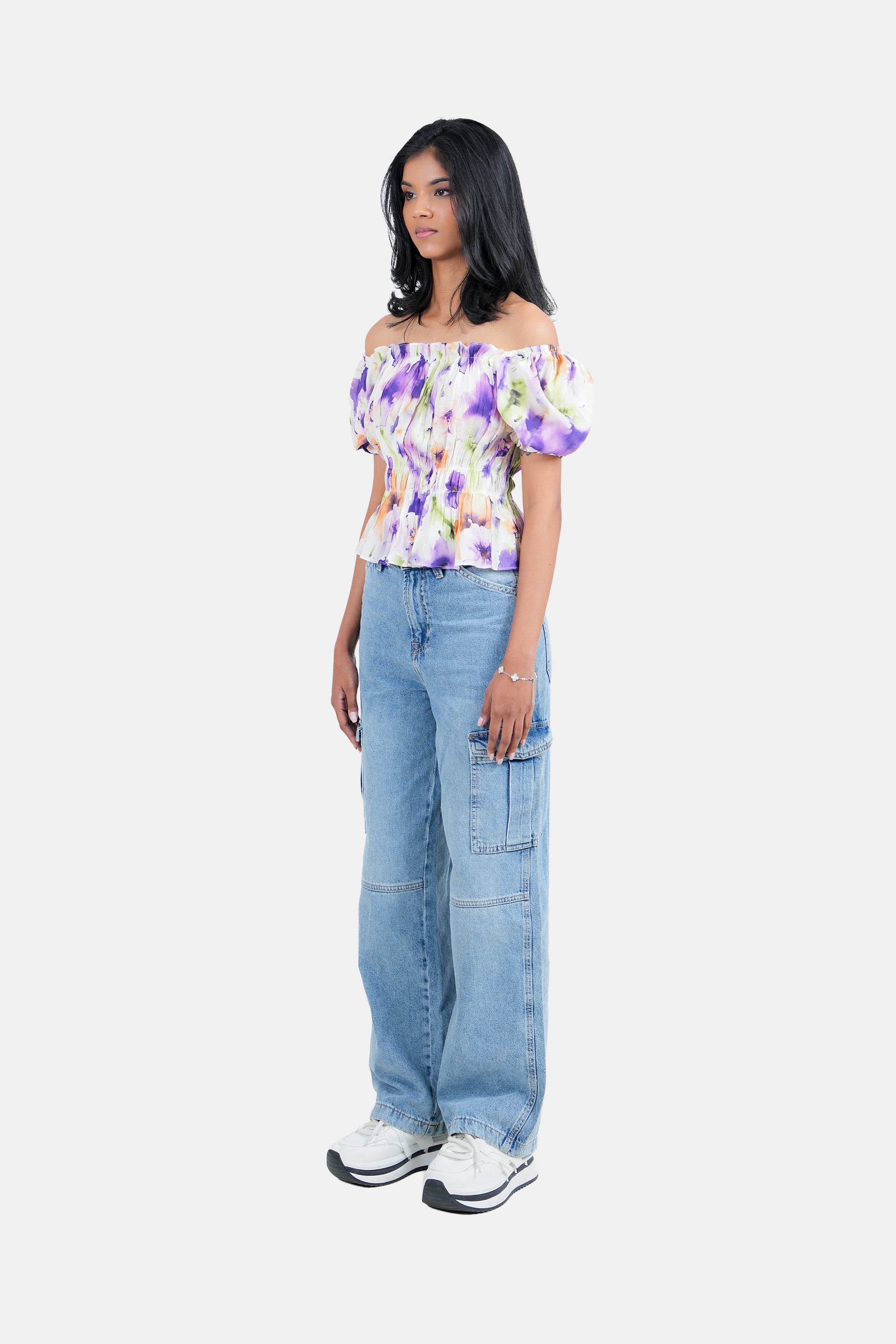 Modano  Women's Crop Shirt- Casual Wear