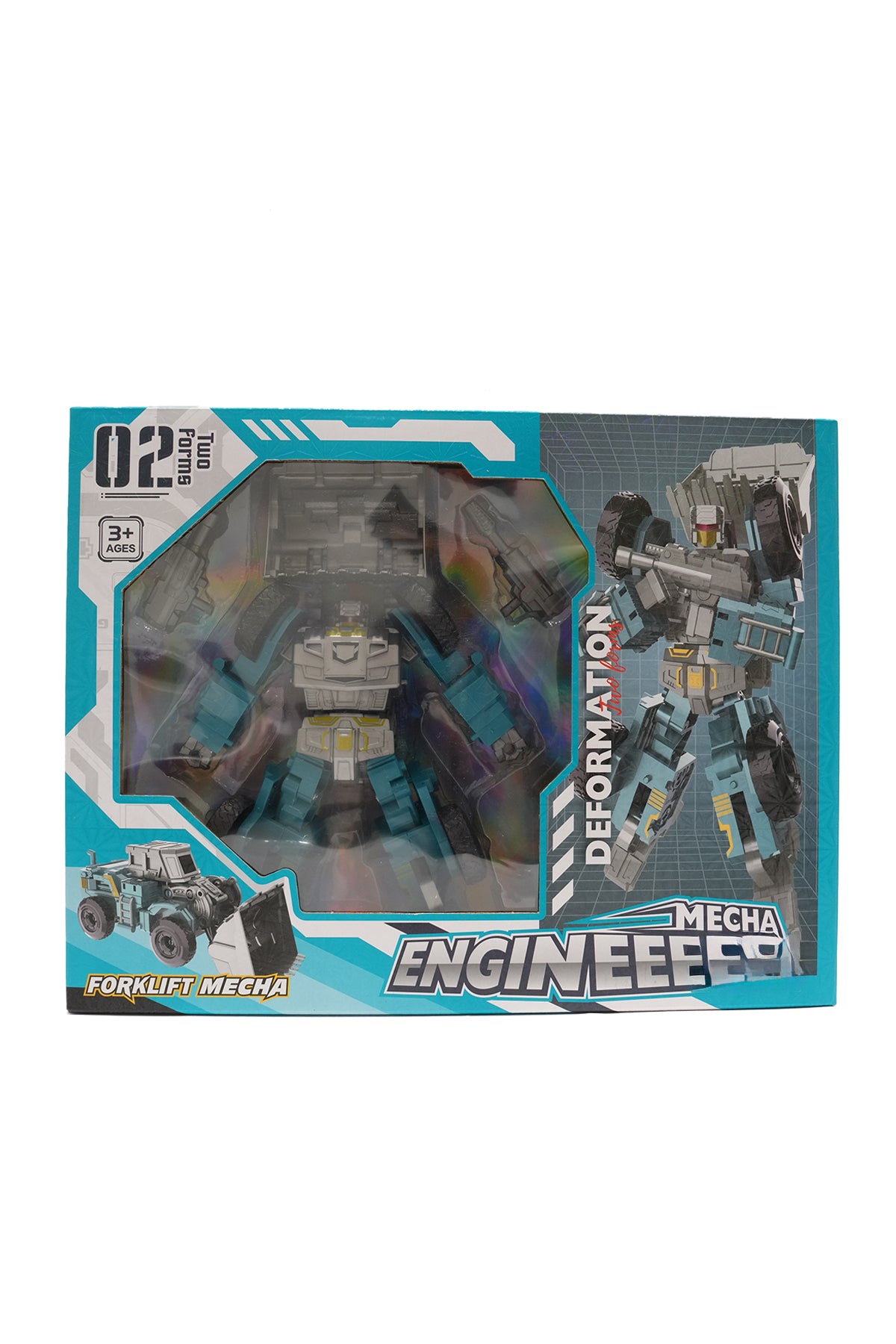 Transforming Forklift Mecha - 2-in-1 Robot Engineer Toy