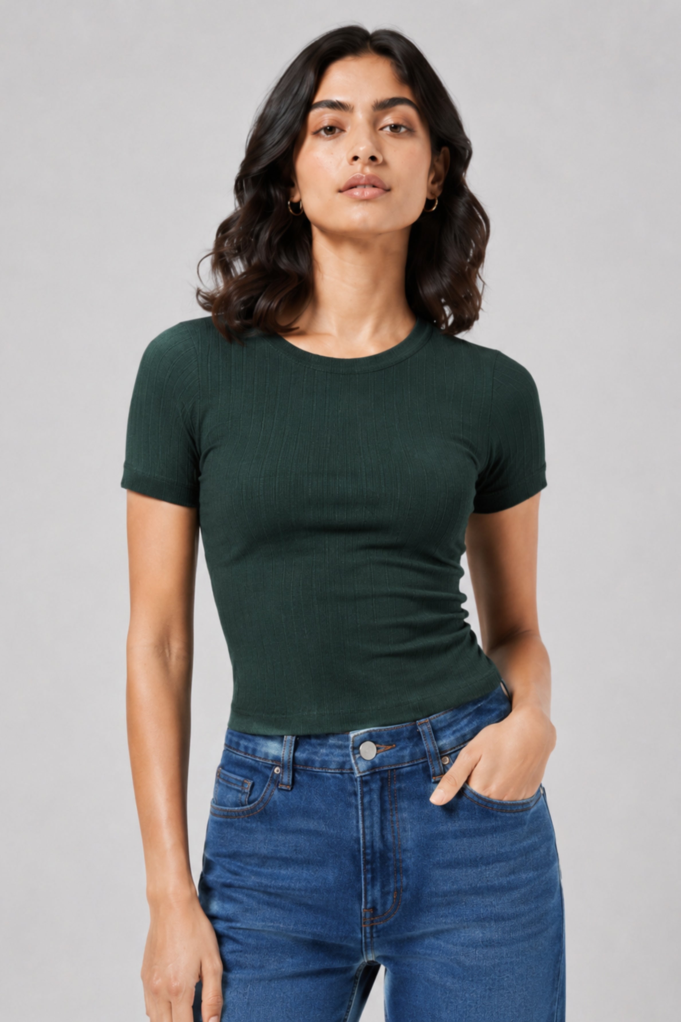 MODANO Casual Short Sleeve Tees - Green
