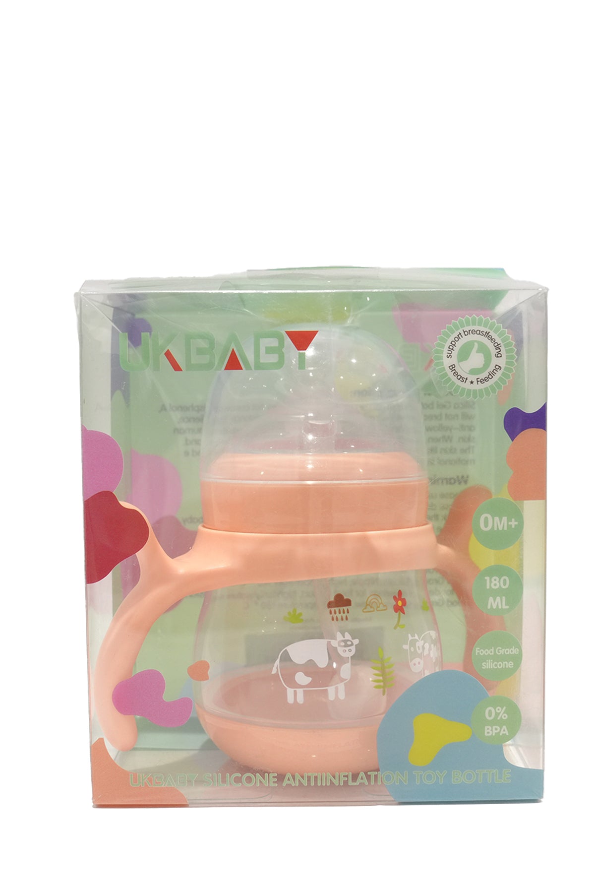 UKBABY Silicone Baby Bottle-BPA-Free