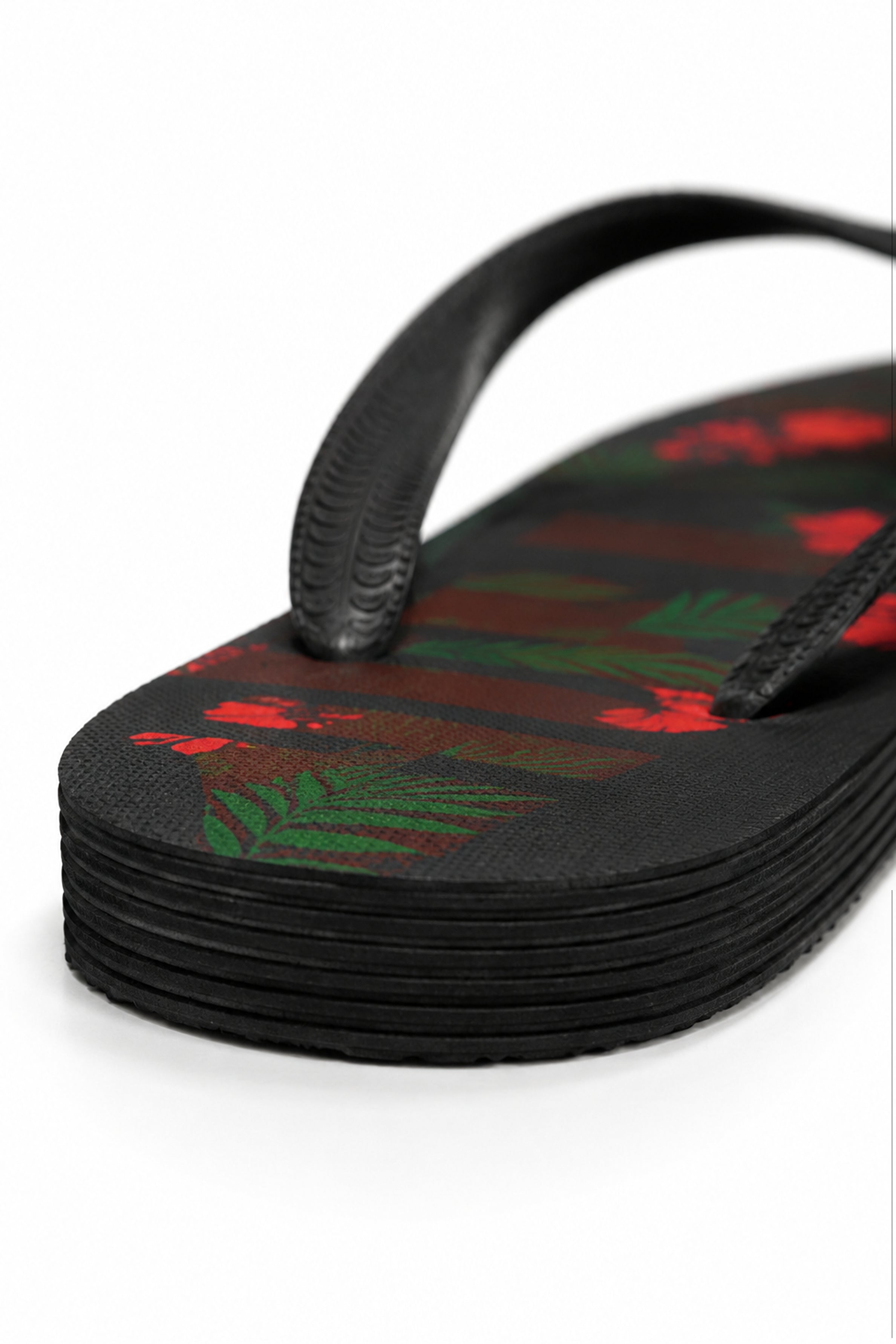 HUSTLE Men's Flip Flops - Black